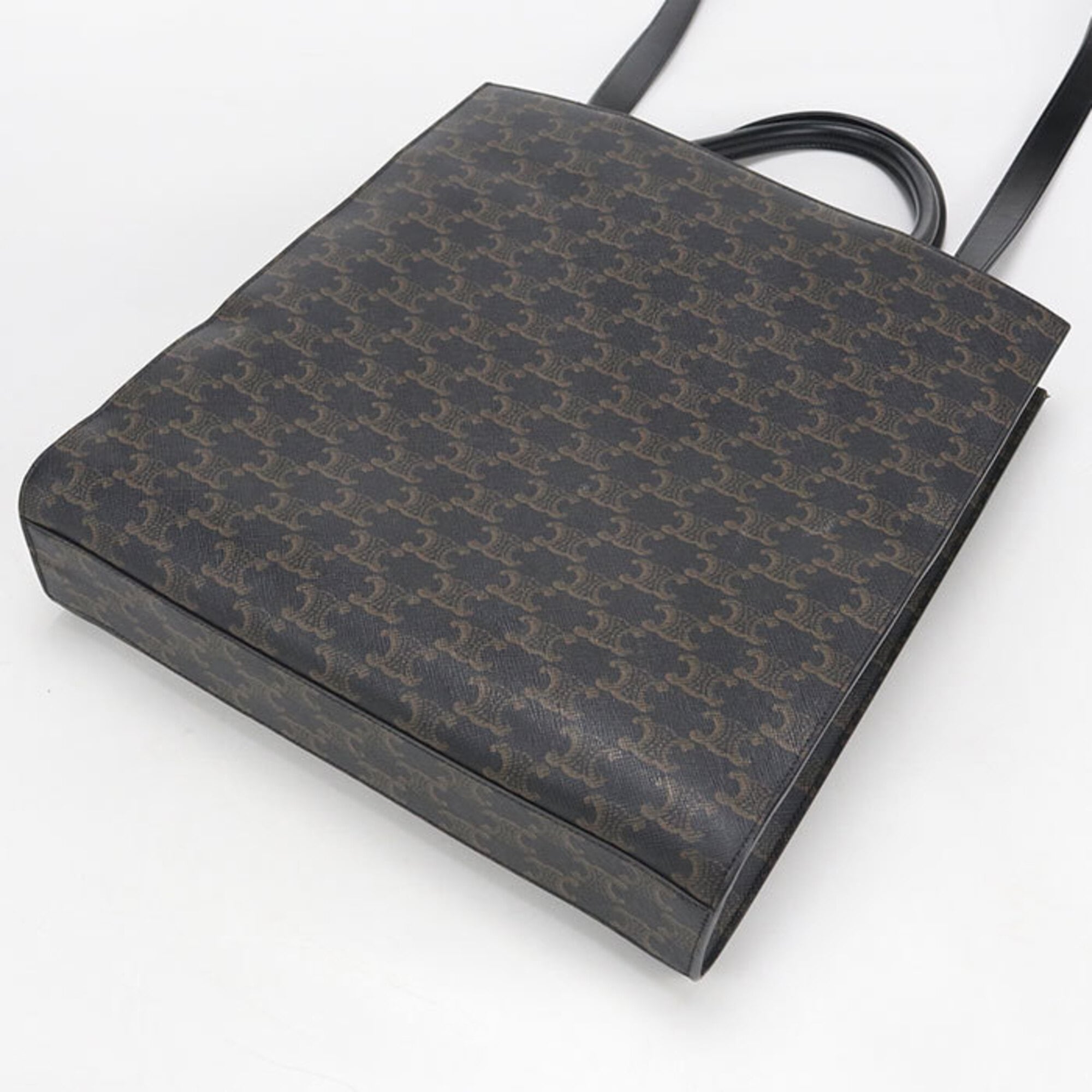Celine Brown Pvc Tote Bag (Pre-Owned)