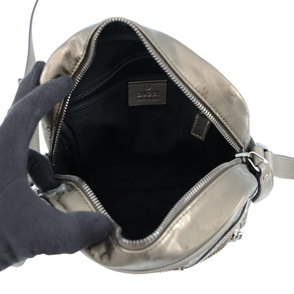 Gucci Bronze Pvc Leather Shoulder Bag (Pre-Owned)