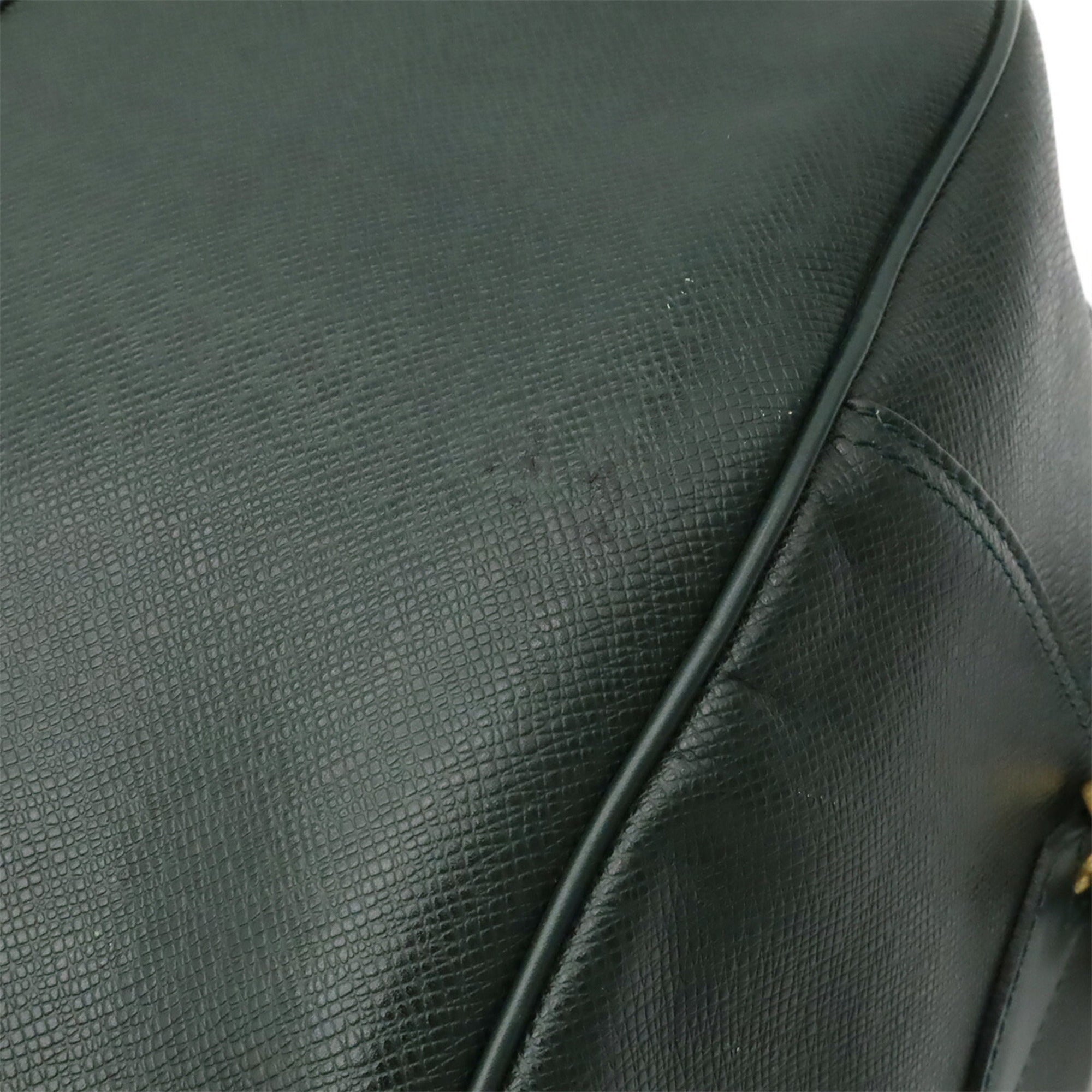 Louis Vuitton Episea Green Taiga Leather Boston Bag Shoulder Bag (Pre-Owned)