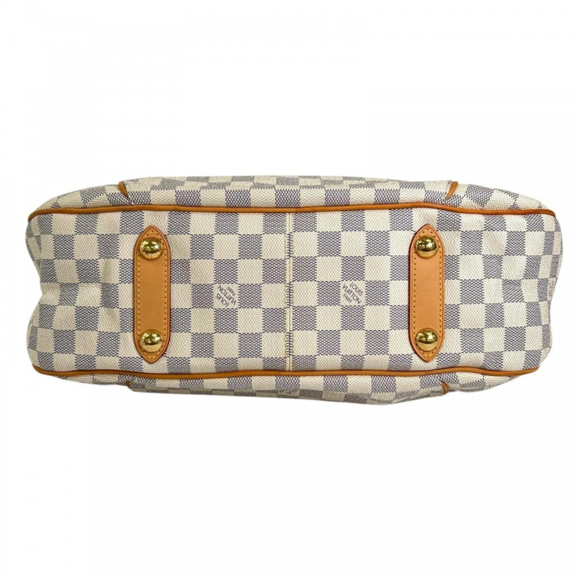 Louis Vuitton White Damier Azur Canvas Shoulder Bag (Pre-Owned)