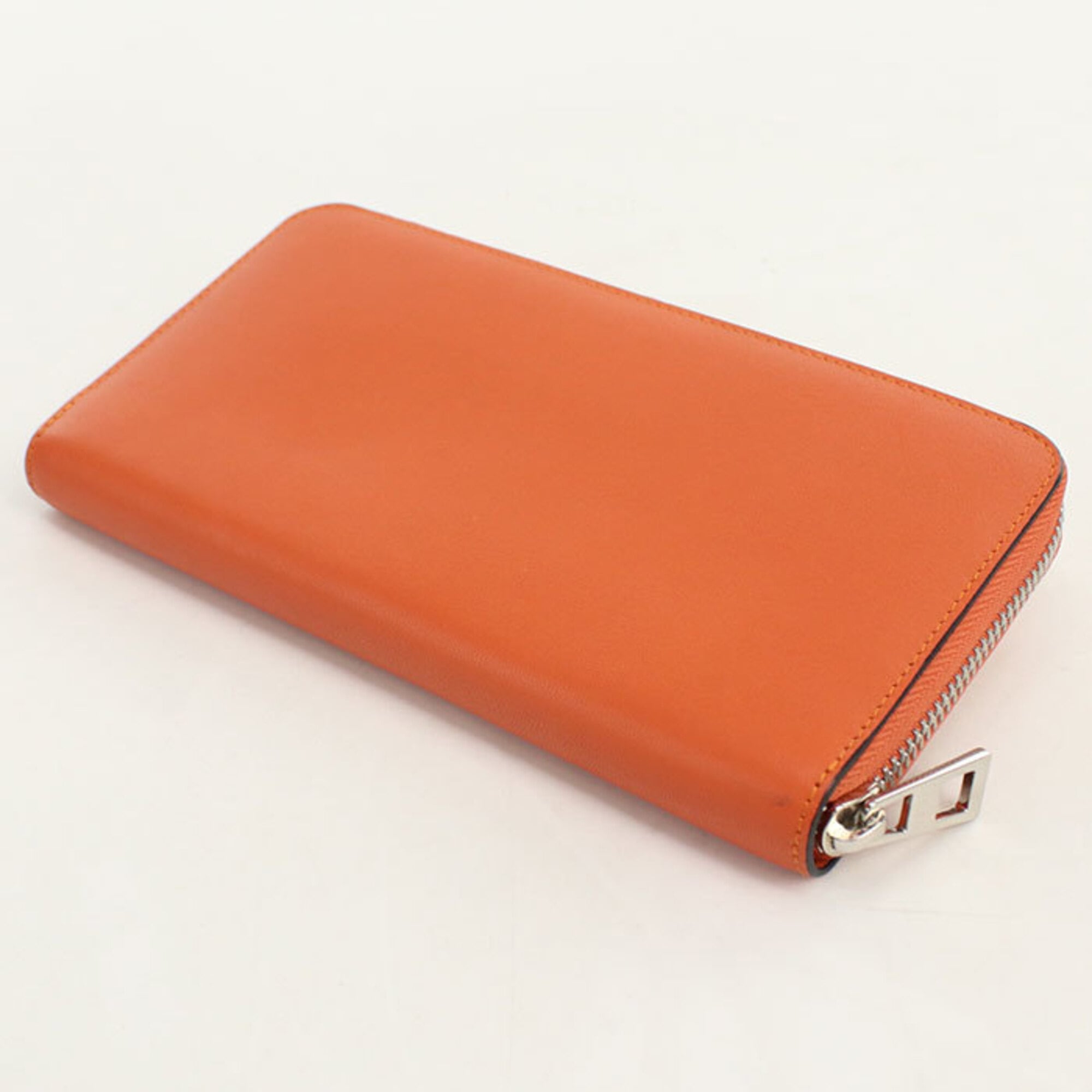 Loewe Orange Leather Long Wallet (Bi-Fold) (Pre-Owned)