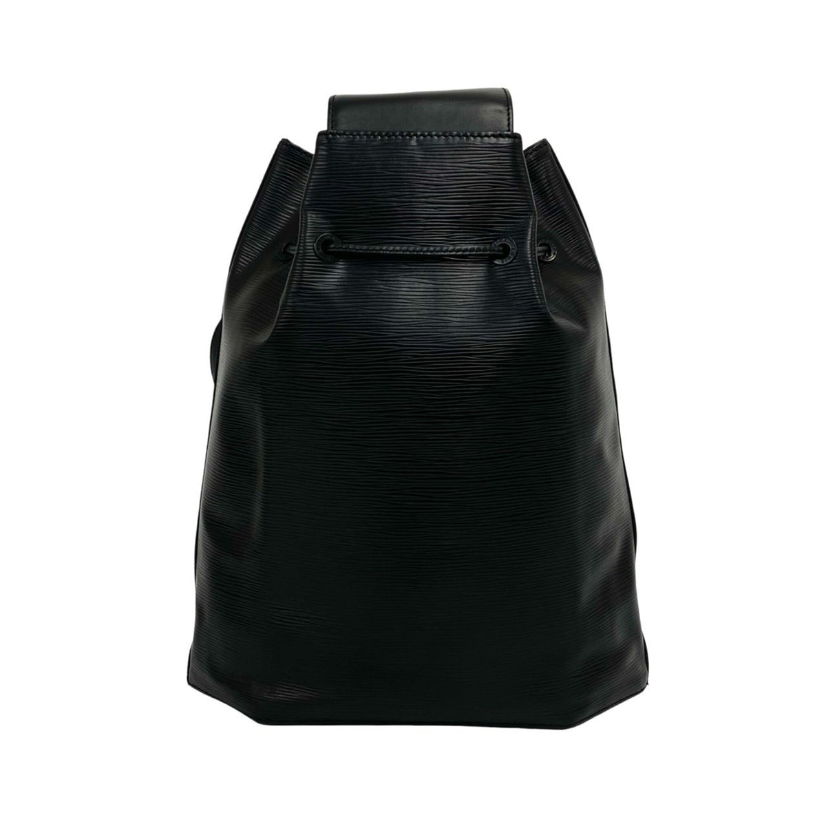 Louis Vuitton Black Leather Pouch Shoulder Bag (Pre-Owned)