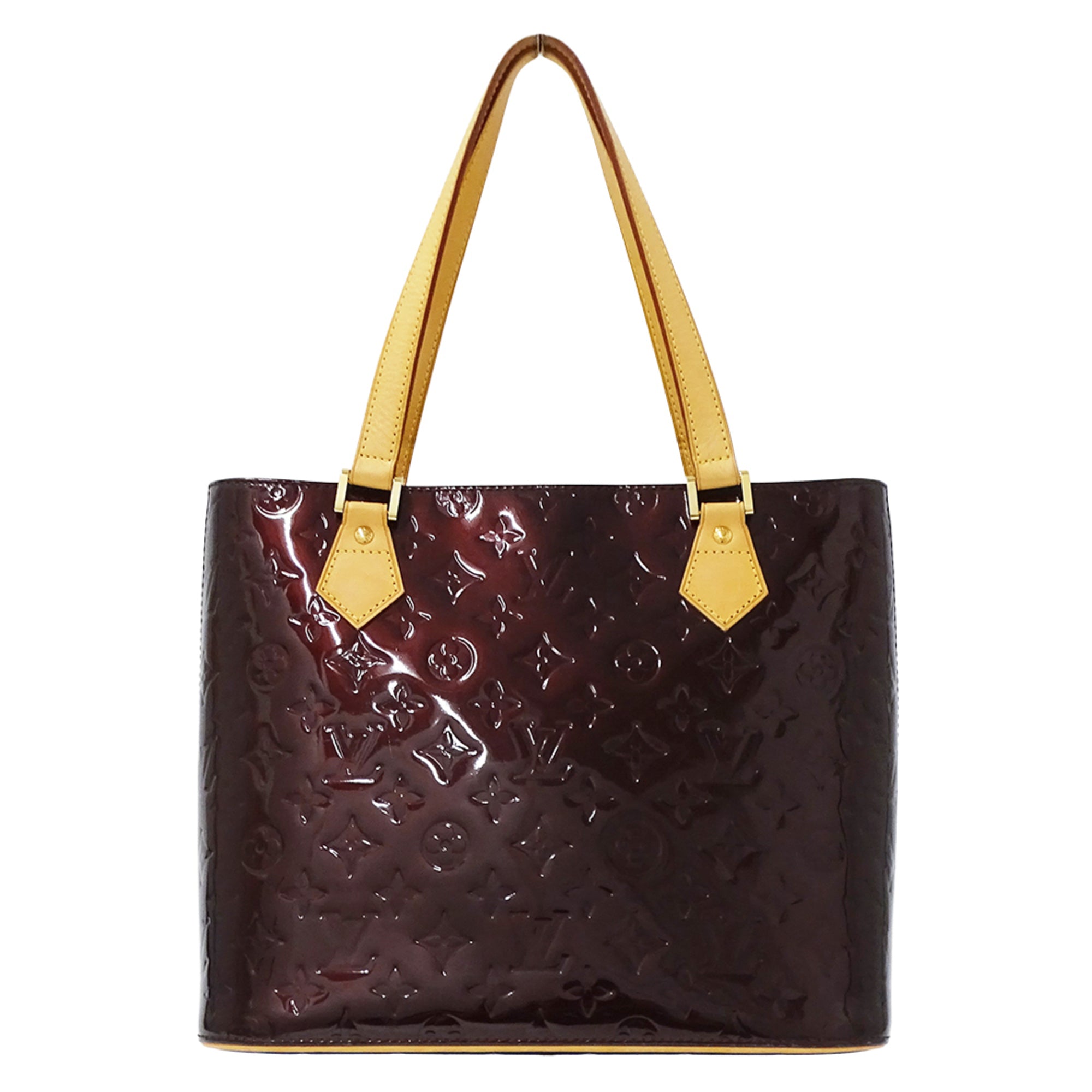 Louis Vuitton Purple Monogram Vernis Handbag Tote Bag (Pre-Owned)