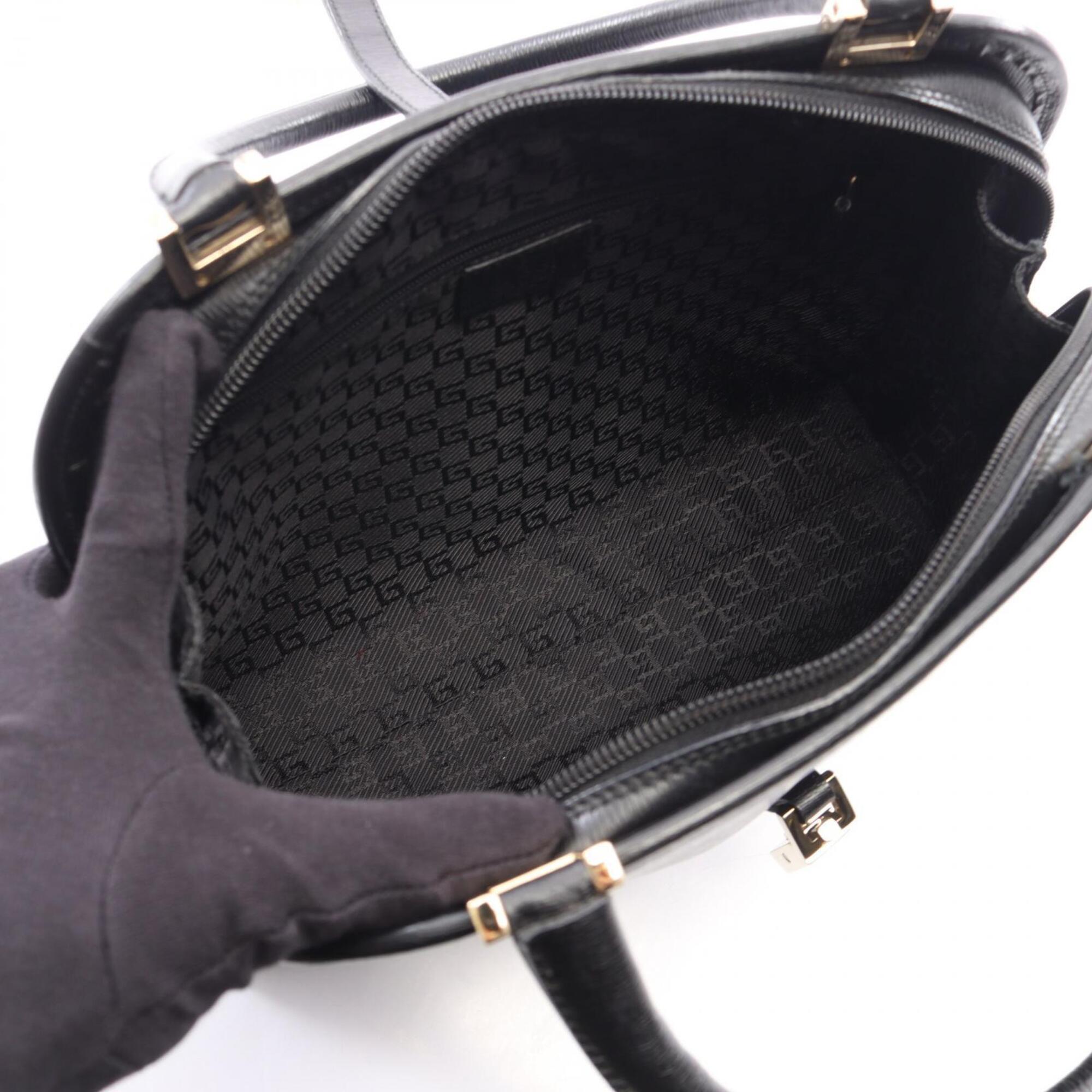 Gucci Black Leather Handbag (Pre-Owned)