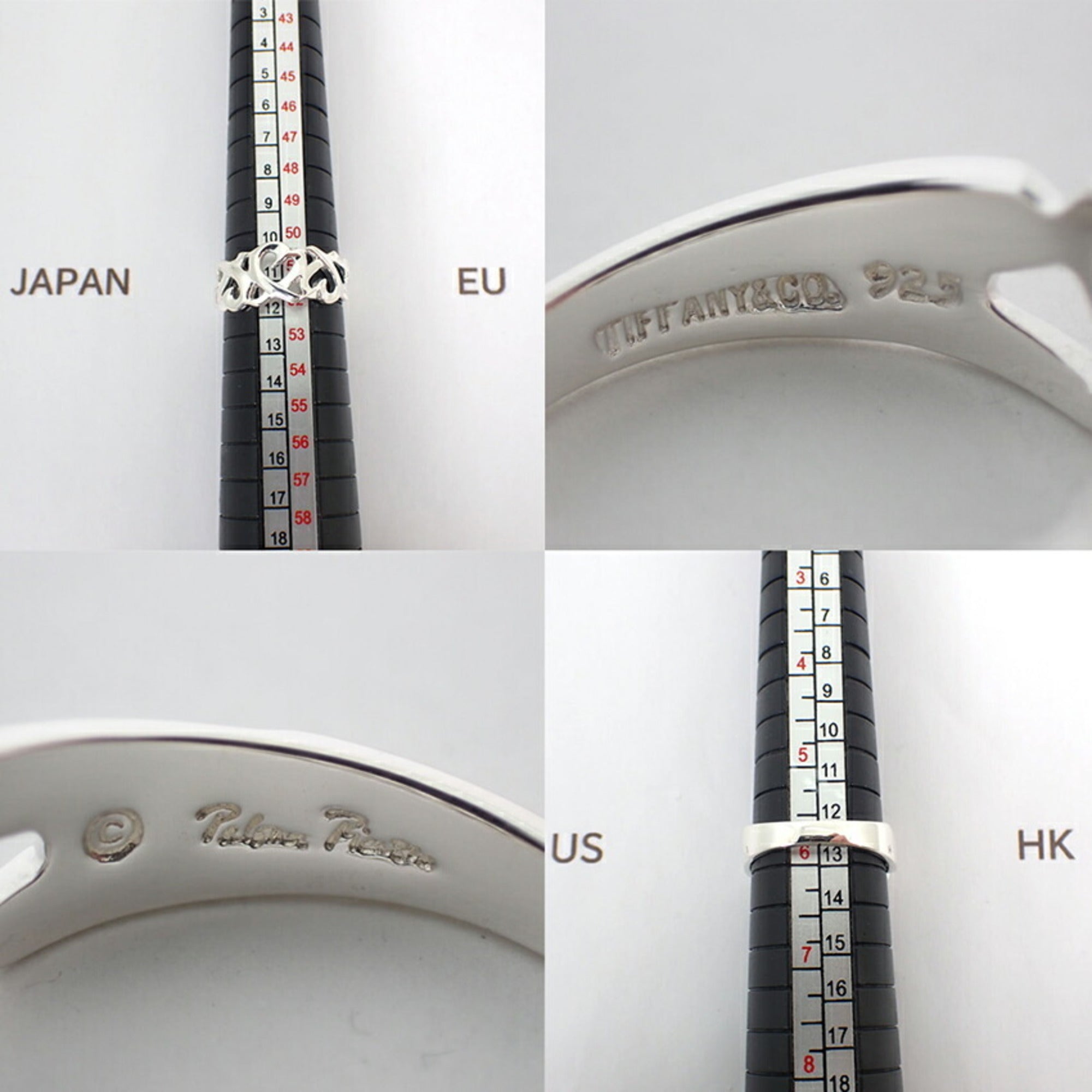 Tiffany Sterling Silver 925 Band Ring (Pre-Owned)