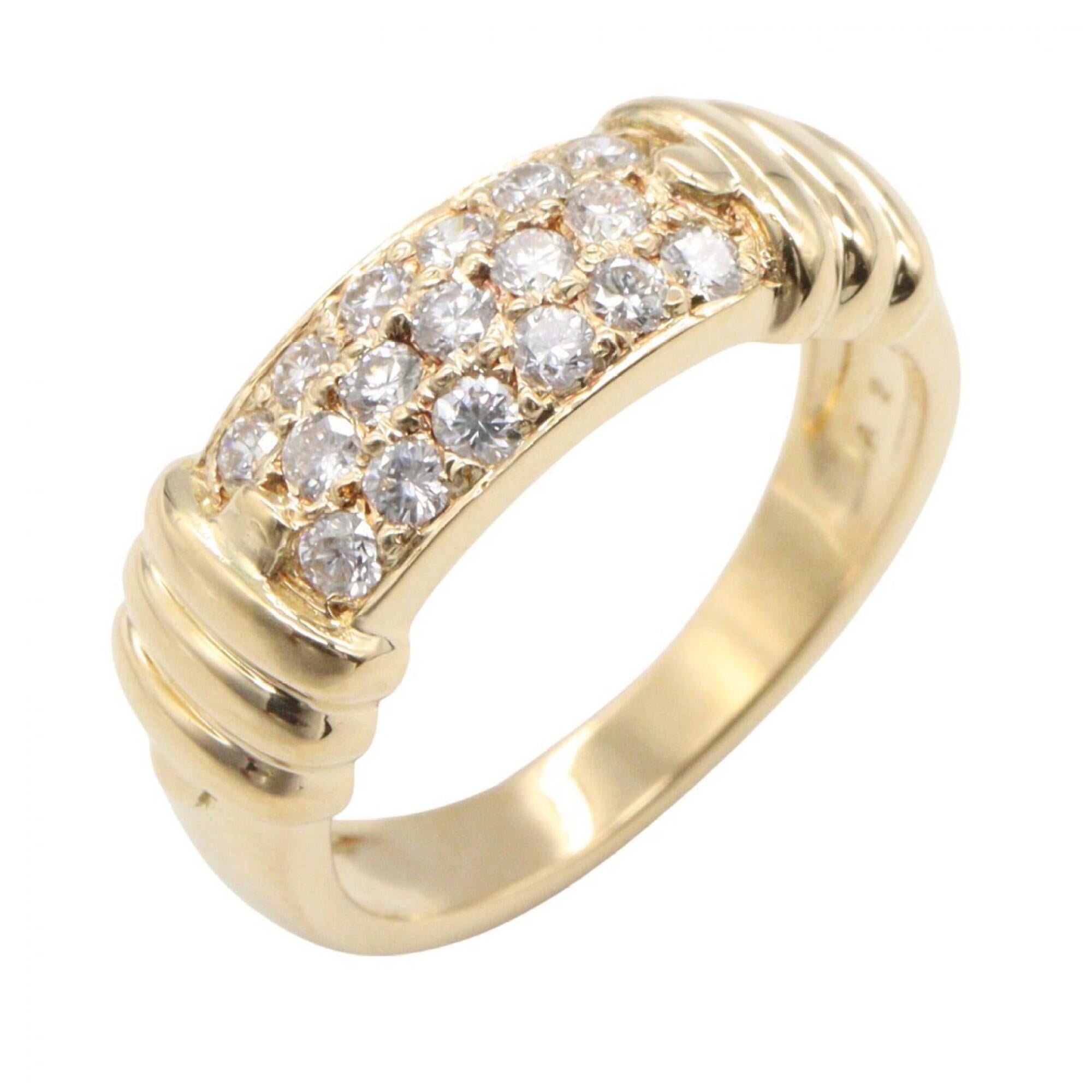 Van Cleef & Arpels Clear Yellow Yellow Gold (18K) Band Ring (Pre-Owned)