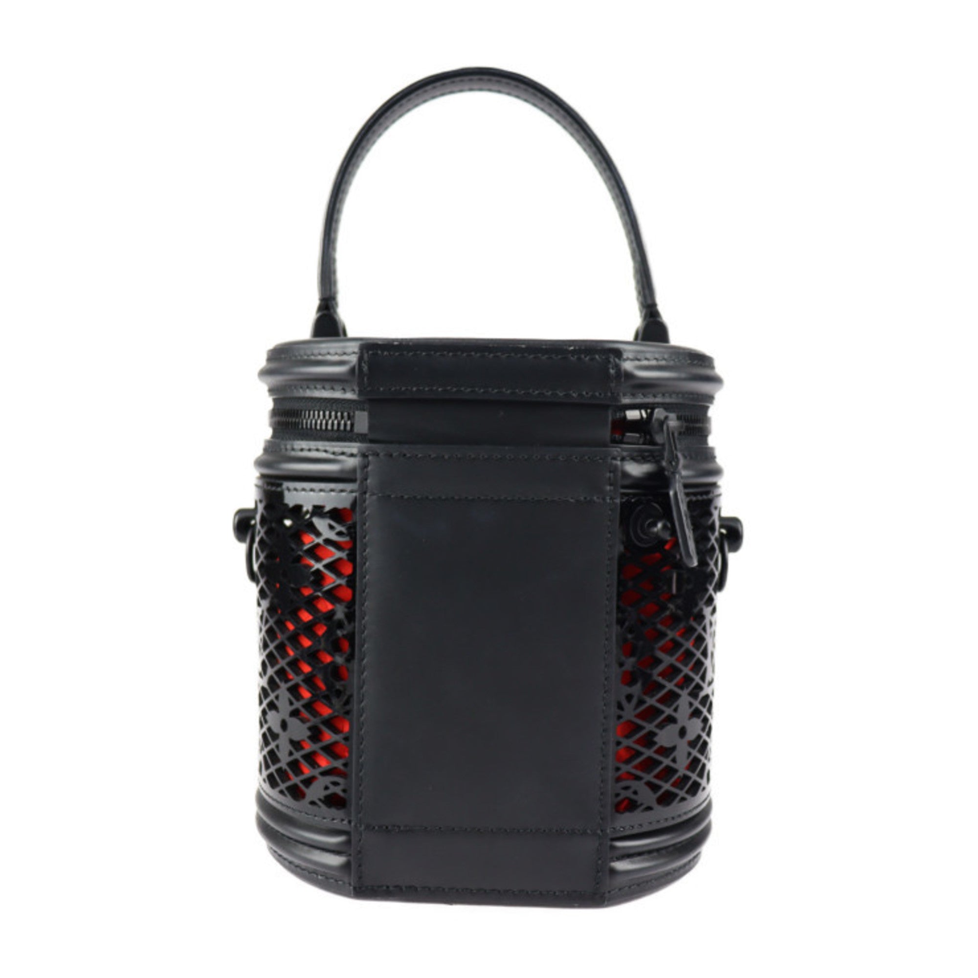 Louis Vuitton Black Leather Handbag Shoulder Bag (Pre-Owned)