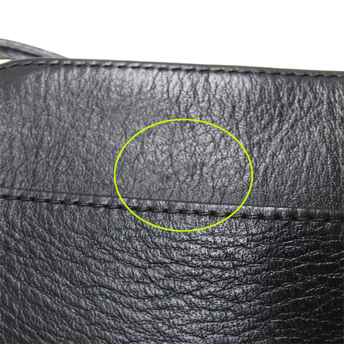 Balenciaga Black Leather Handbag Shoulder Bag (Pre-Owned)