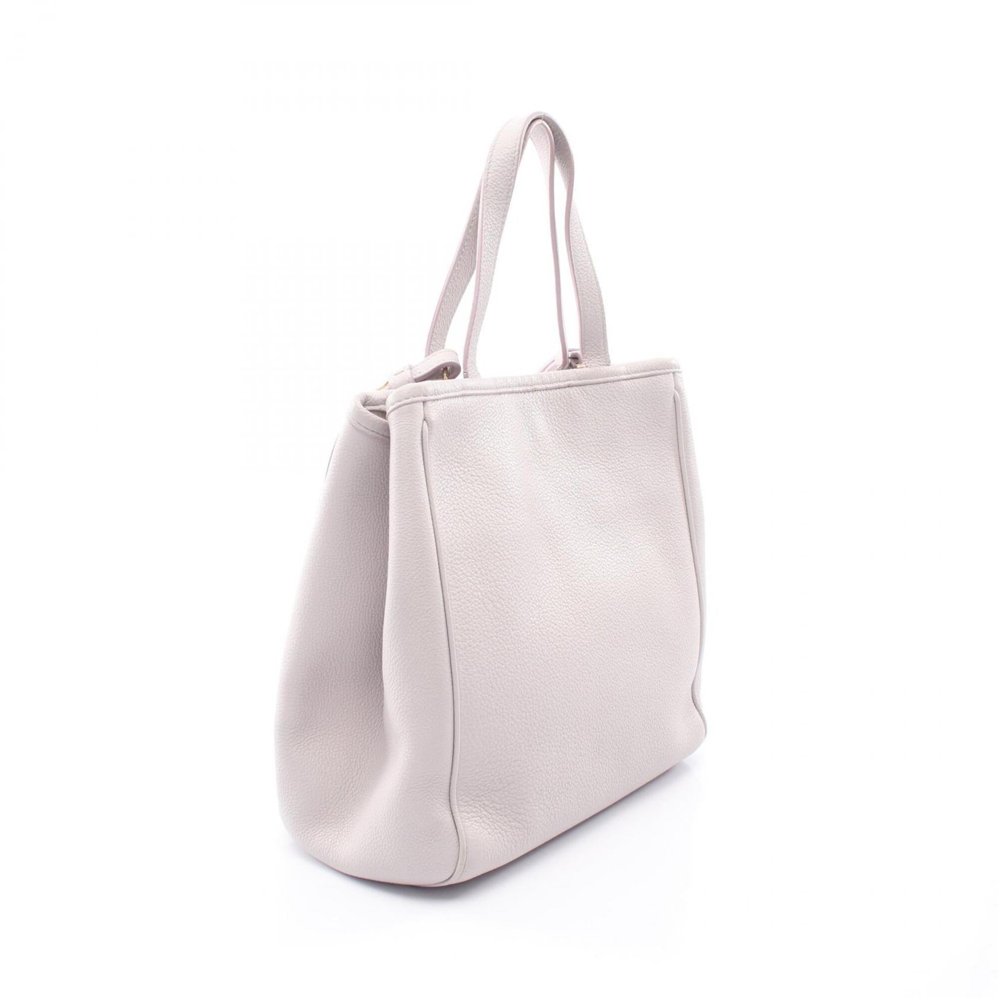 Celine Purple Leather Handbag Tote Bag (Pre-Owned)