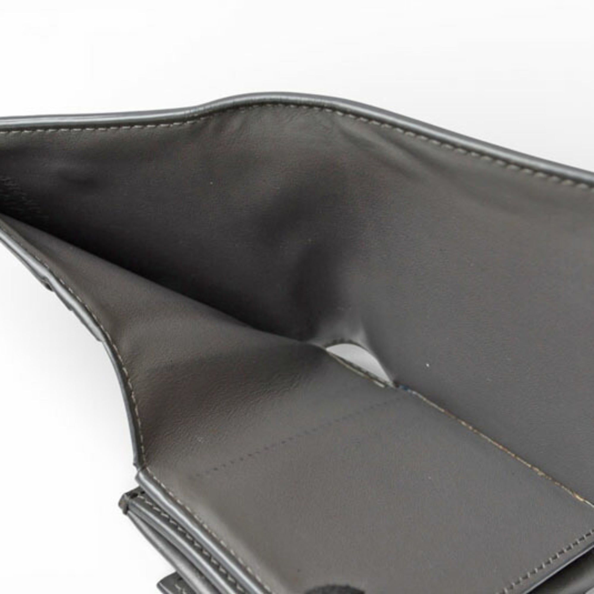 Celine Gray Leather Wallet (Tri-Fold) (Pre-Owned)