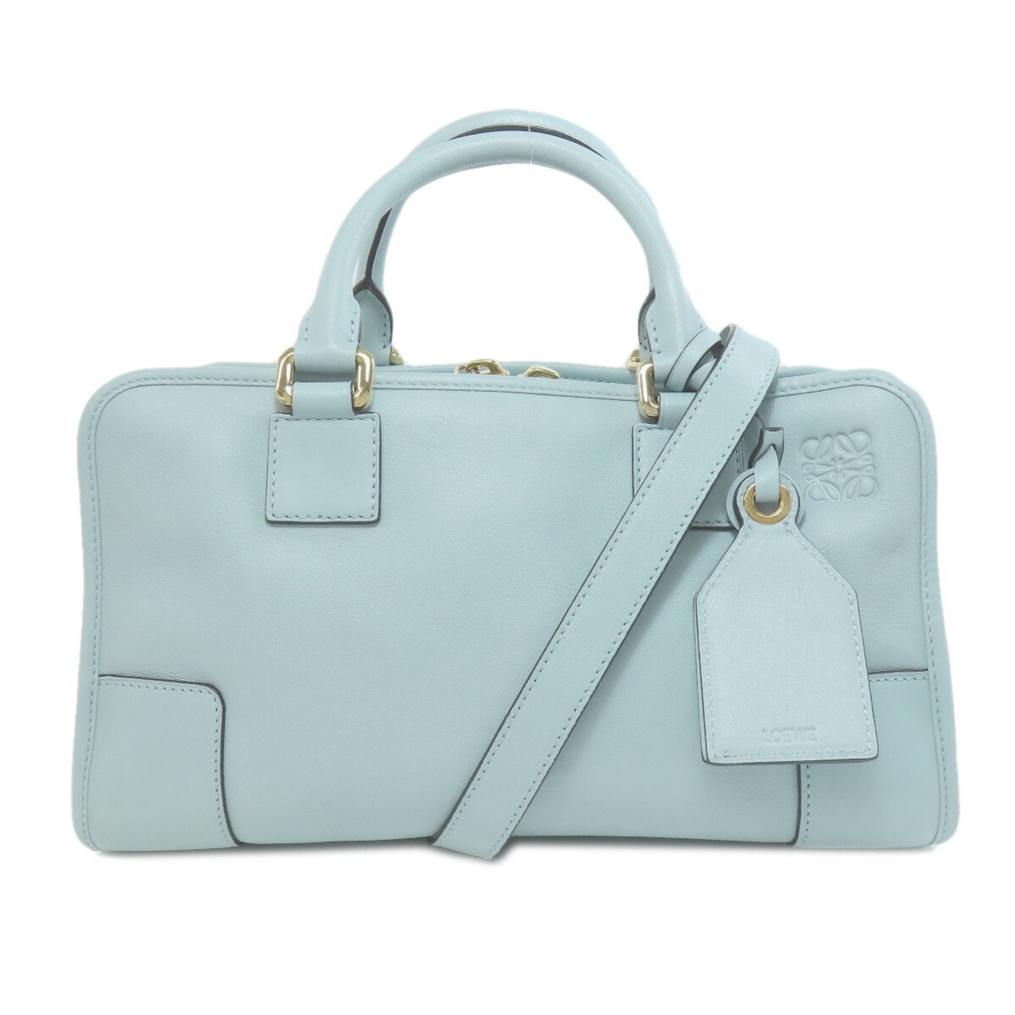 Loewe Light Blue Leather Handbag (Pre-Owned)