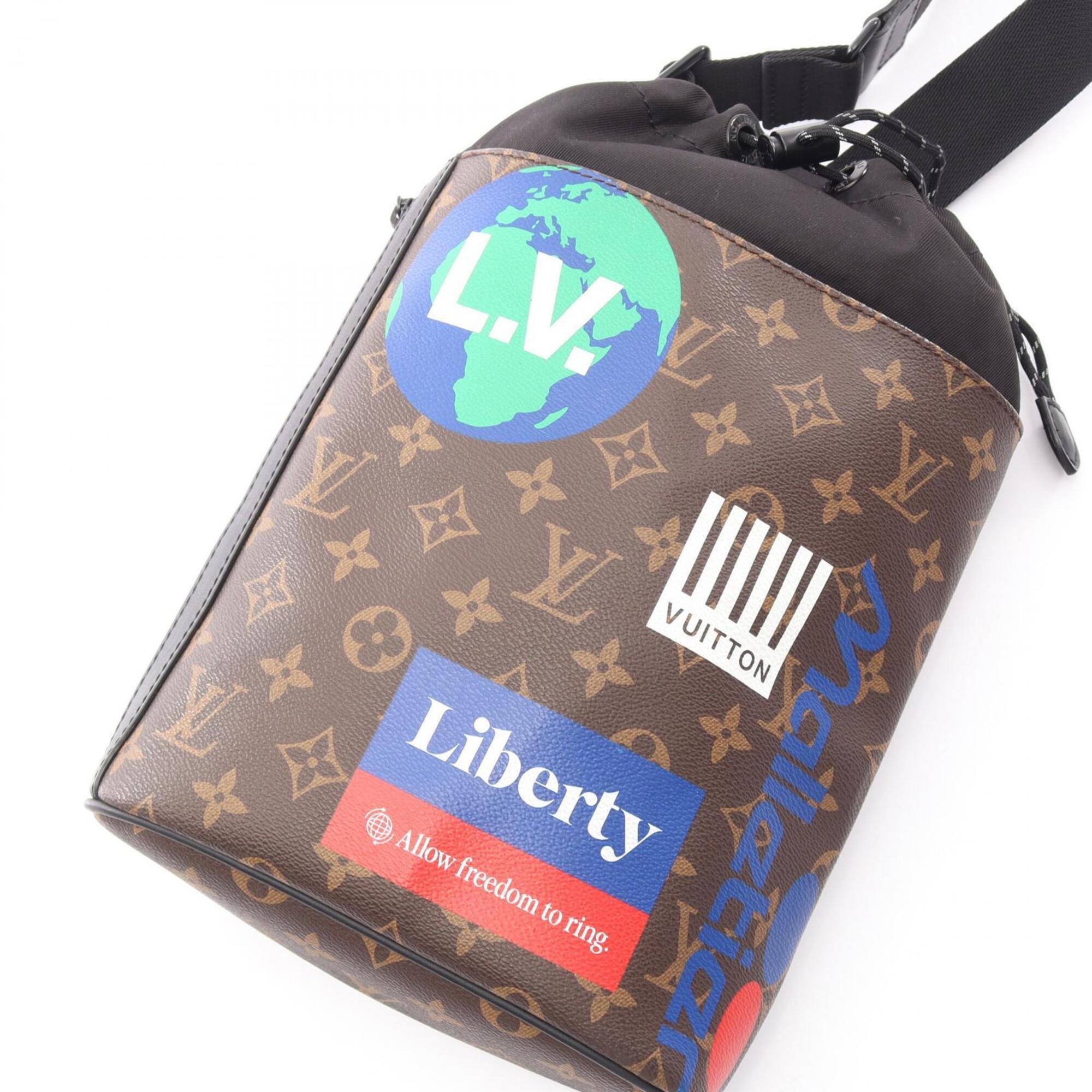 Louis Vuitton Brown Multi-Color Pvc Leather Fanny Pack Handbag (Pre-Owned)