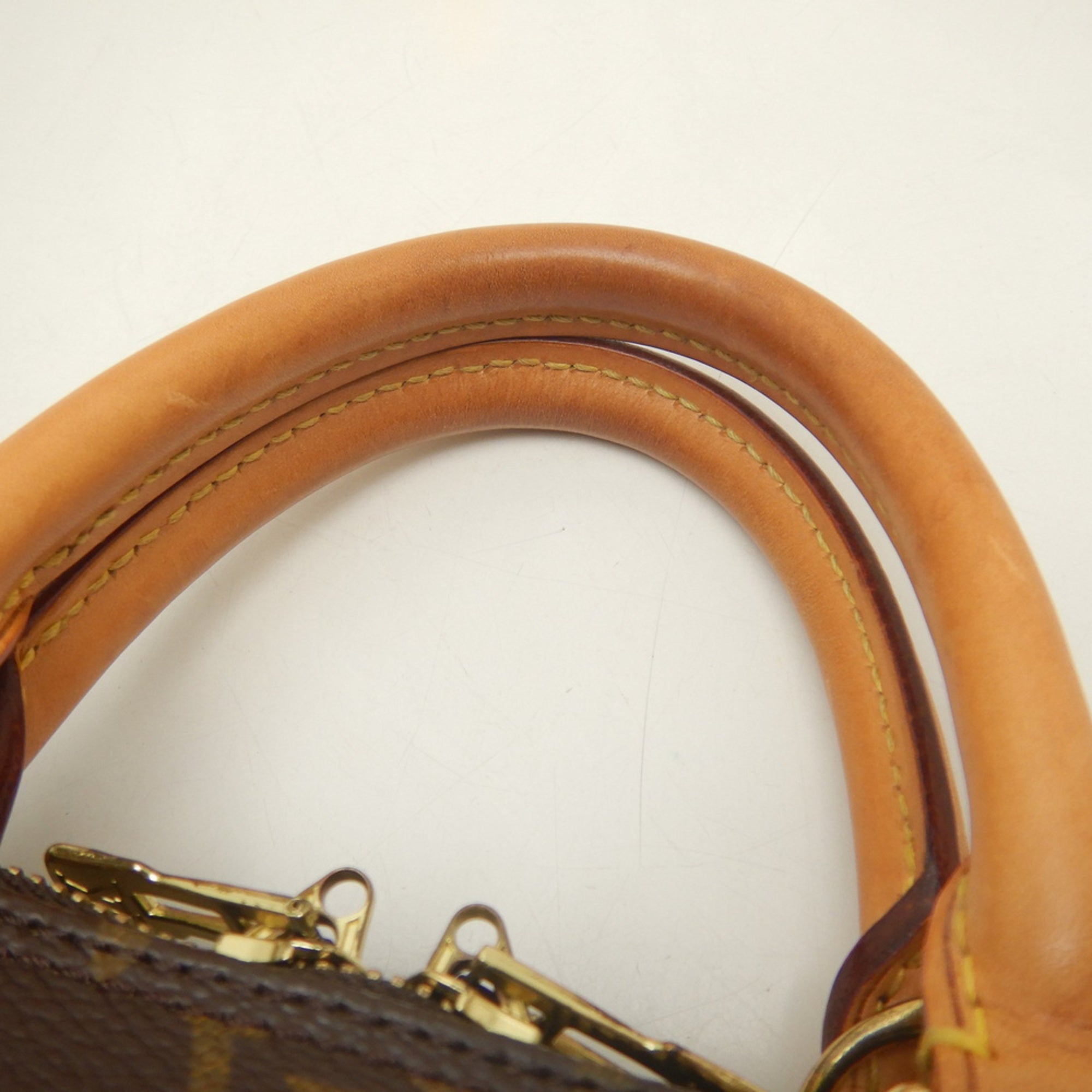 Louis Vuitton Brown Monogram Canvas Handbag (Pre-Owned)