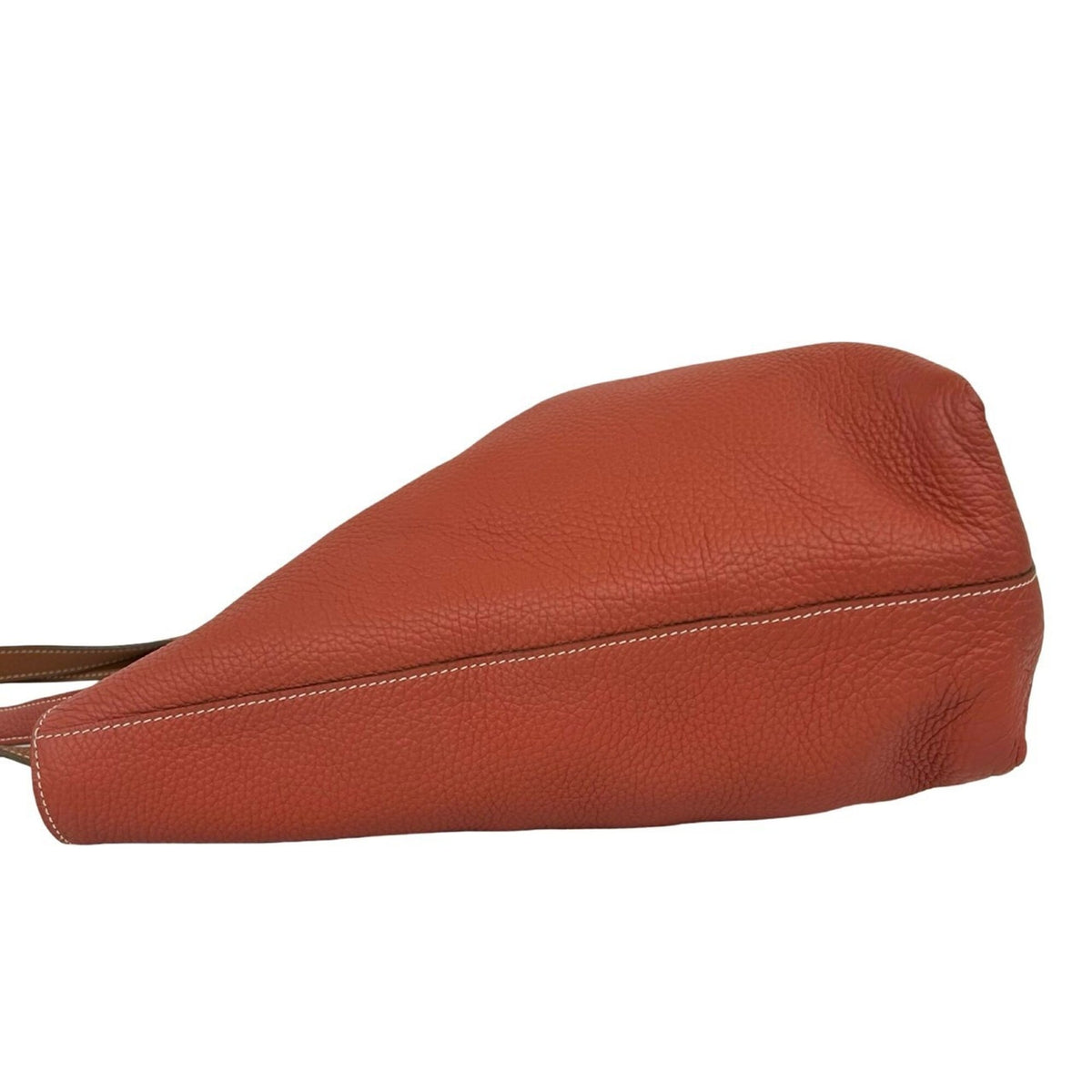 Hermes Brown Orange Taurillon Clemence Leather Tote Bag (Pre-Owned)