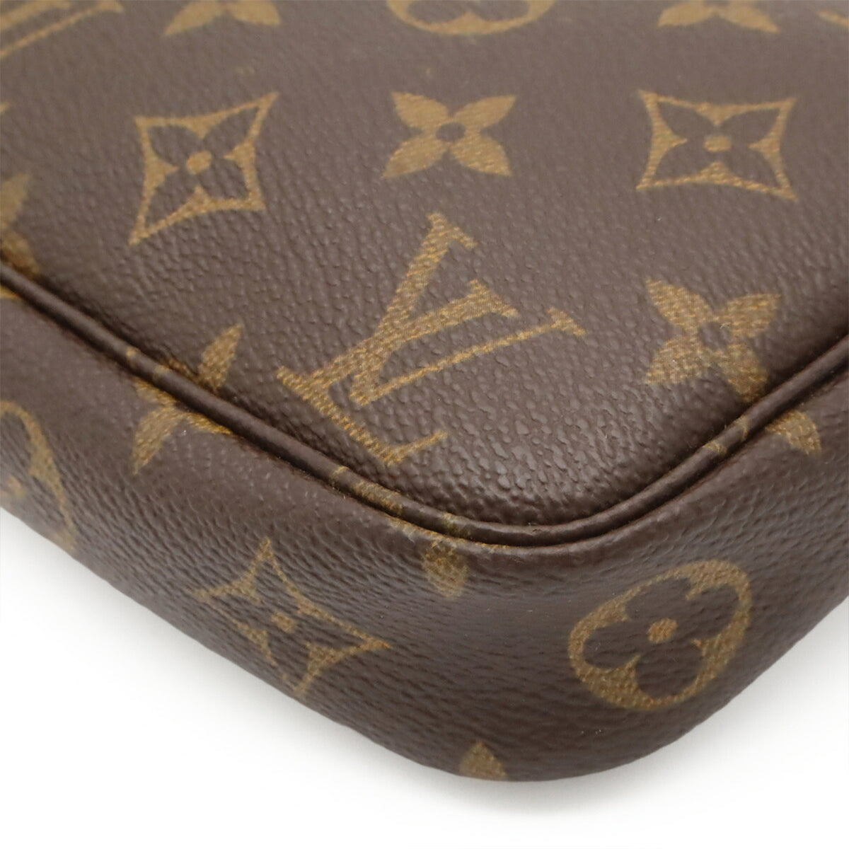 Louis Vuitton Brown Monogram Canvas Handbag Pochette Pouch (Pre-Owned)