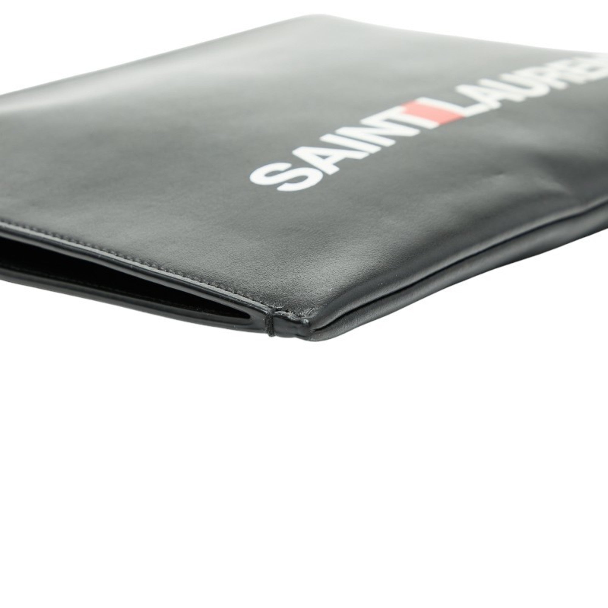 Saint Laurent Black Multi-Color Leather Clutch Bag (Pre-Owned)