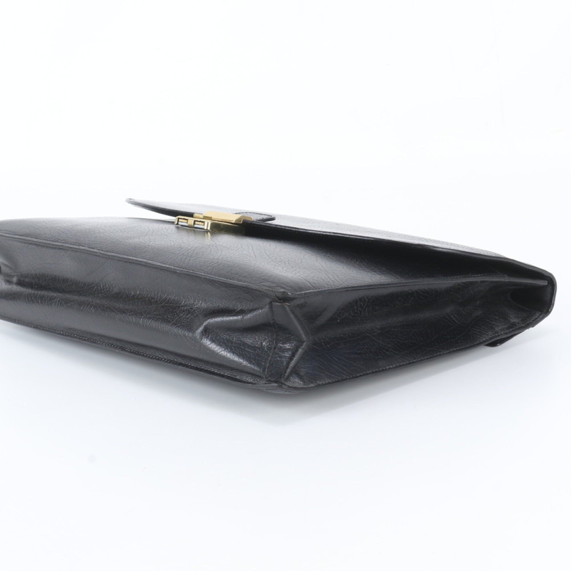Bally Black Leather Briefcase (Pre-Owned)