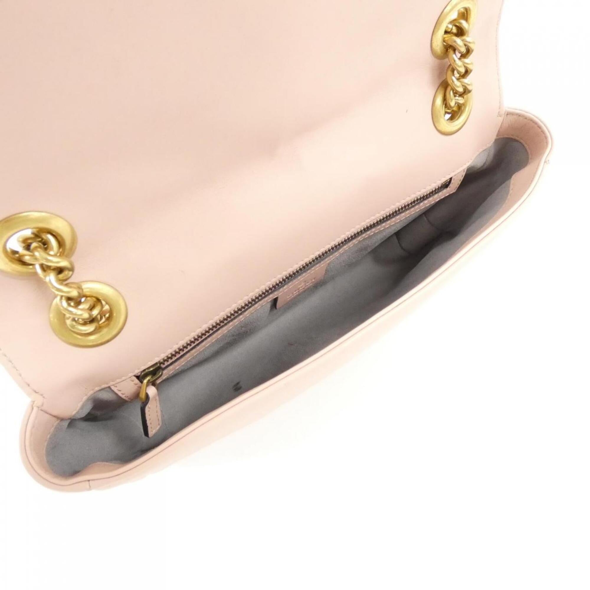 Gucci Gg Marmont Light Pink Quilting Shoulder Bag (Pre-Owned)