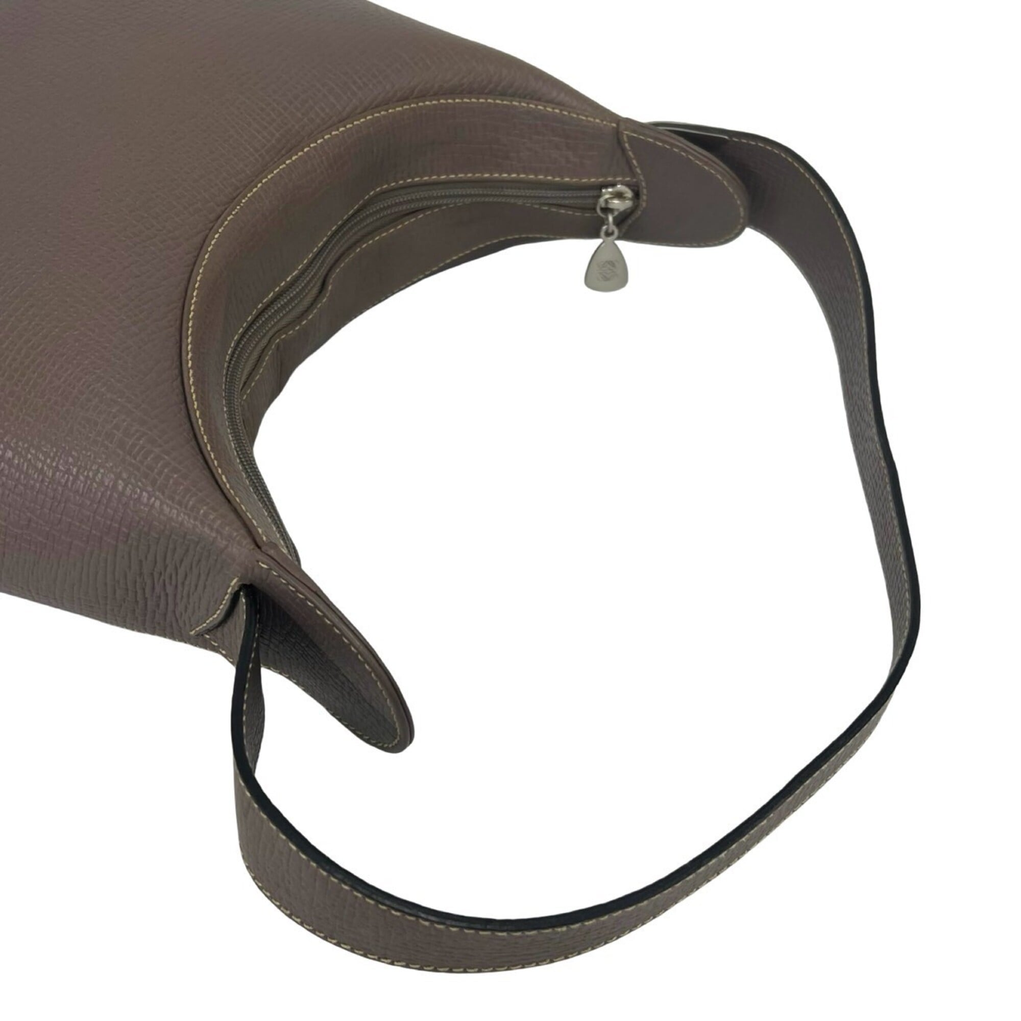 Loewe Brown Leather Shoulder Bag Tote Bag (Pre-Owned)