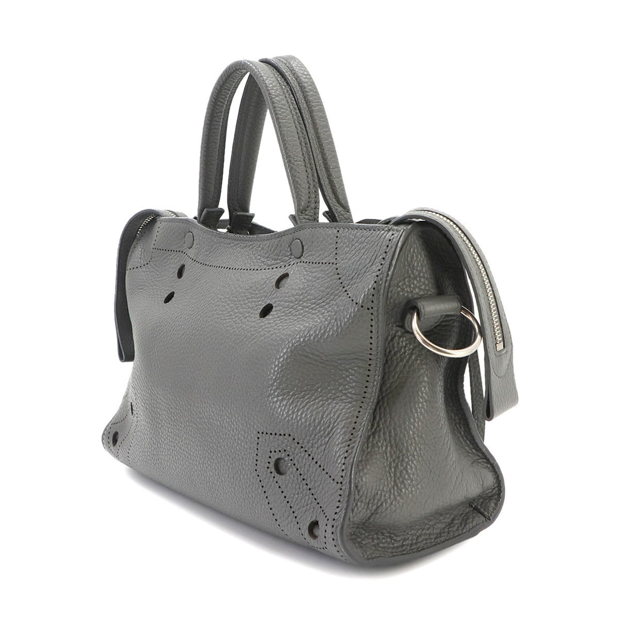 Balenciaga Gray Leather Handbag (Pre-Owned)