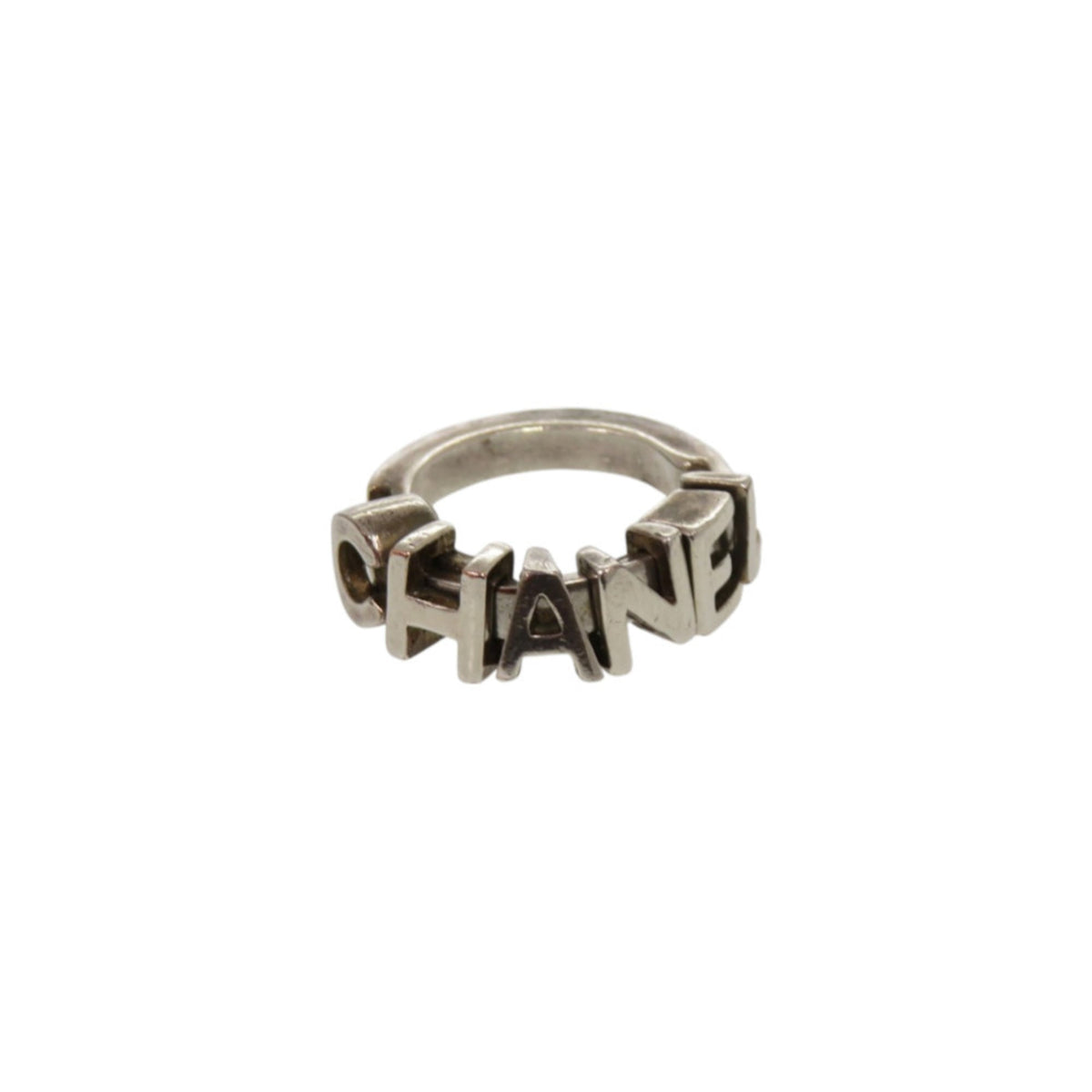 Chanel Silver Band Ring (Pre-Owned)