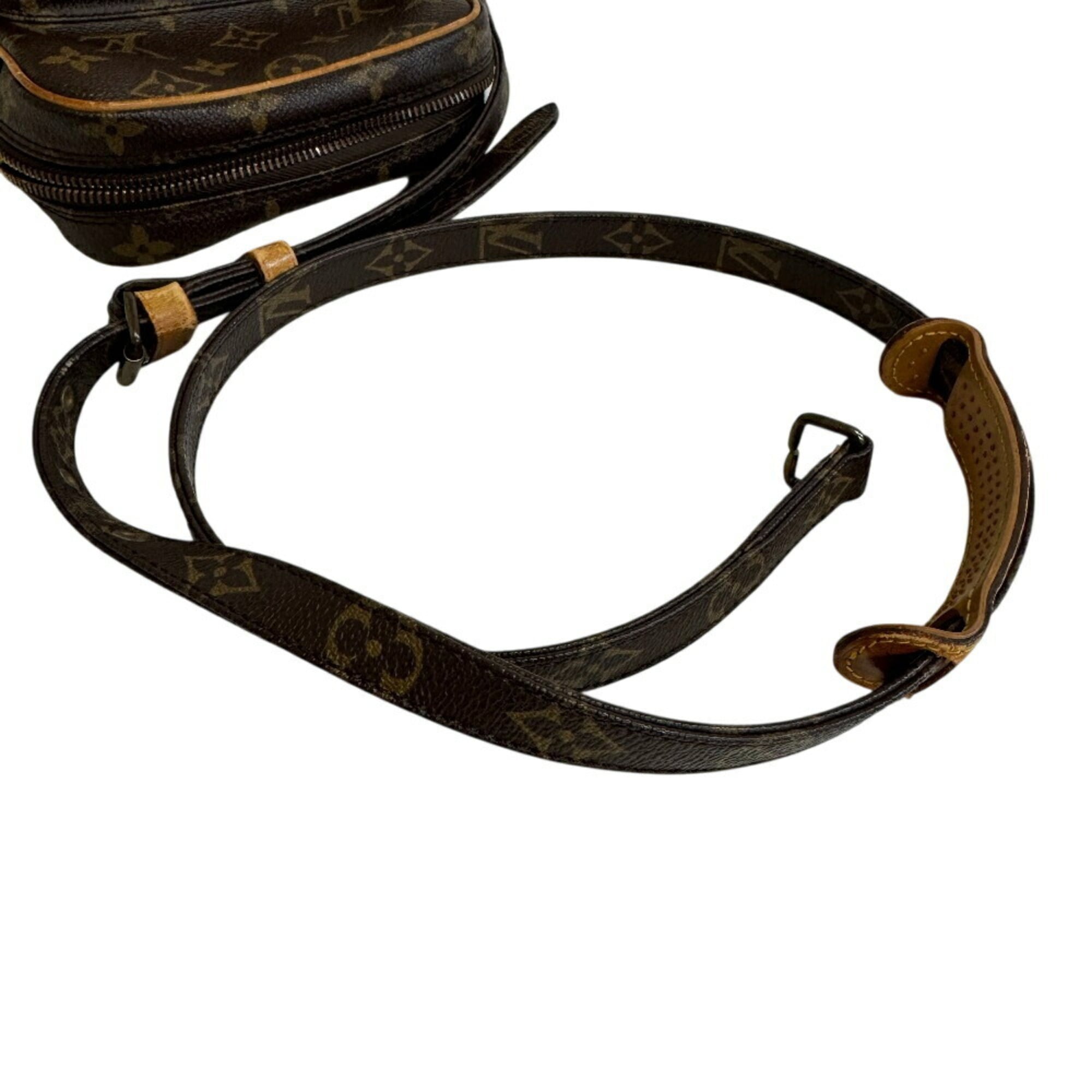 Louis Vuitton Monogram Brown Leather Shoulder Bag (Pre-Owned)