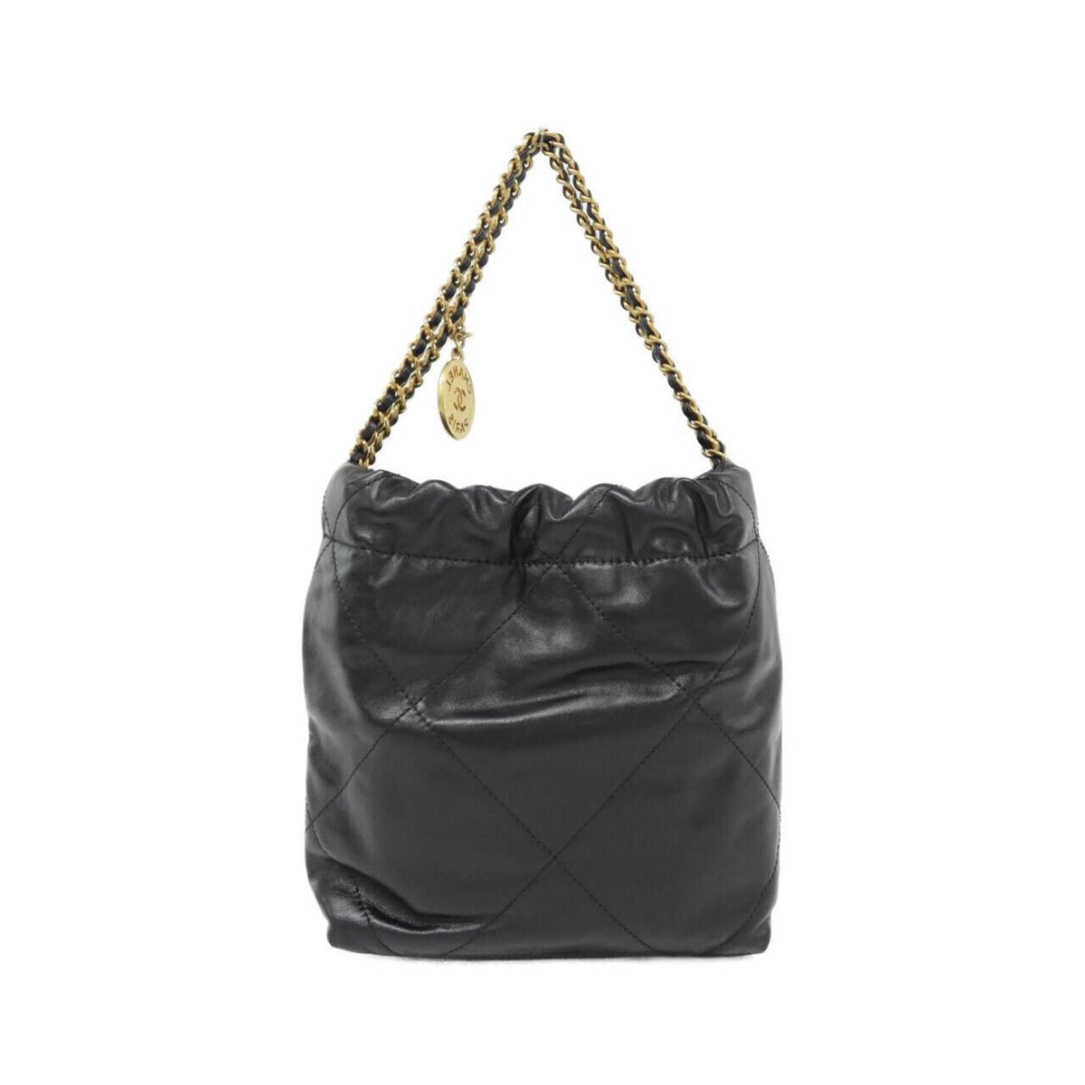Chanel Black Leather Handbag (Pre-Owned)