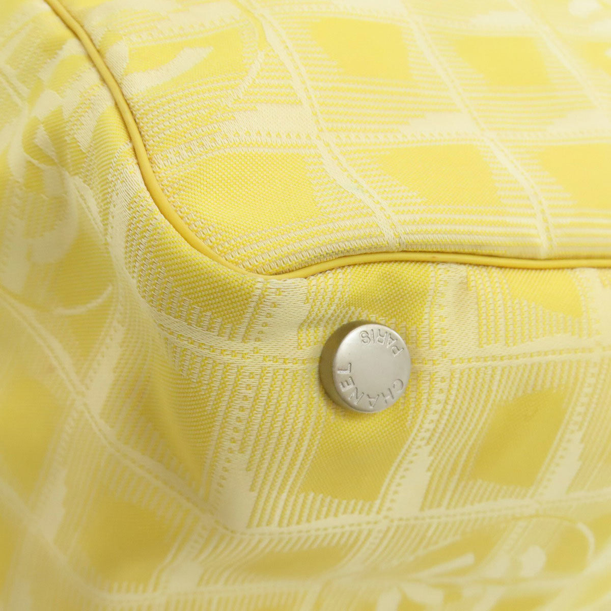 Chanel Yellow Nylon Tote Bag (Pre-Owned)