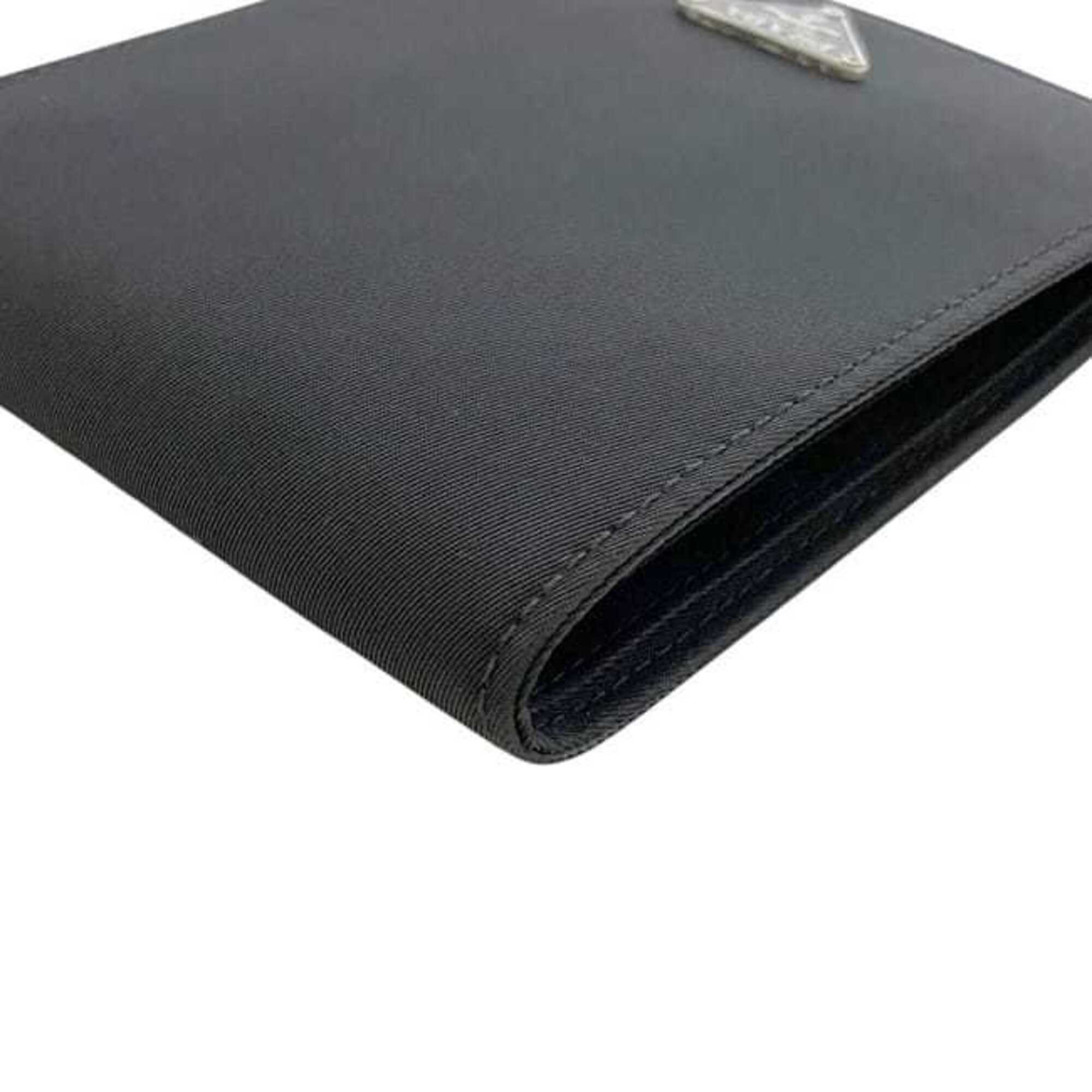 Prada Black Nero Nylon Leather Wallet (Bi-Fold) (Pre-Owned)