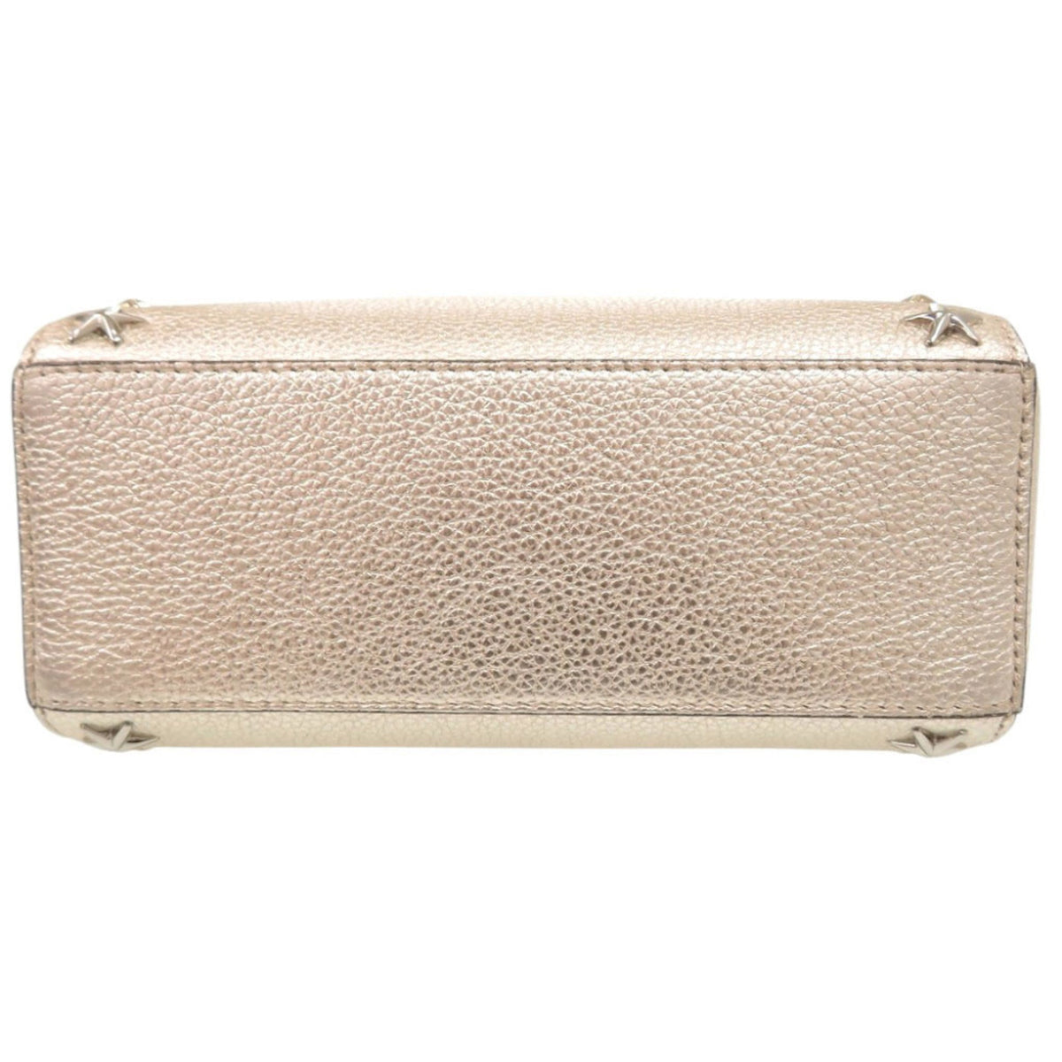 Jimmy Choo Champagne Gold Leather Handbag Shoulder Bag Tote Bag (Pre-Owned)