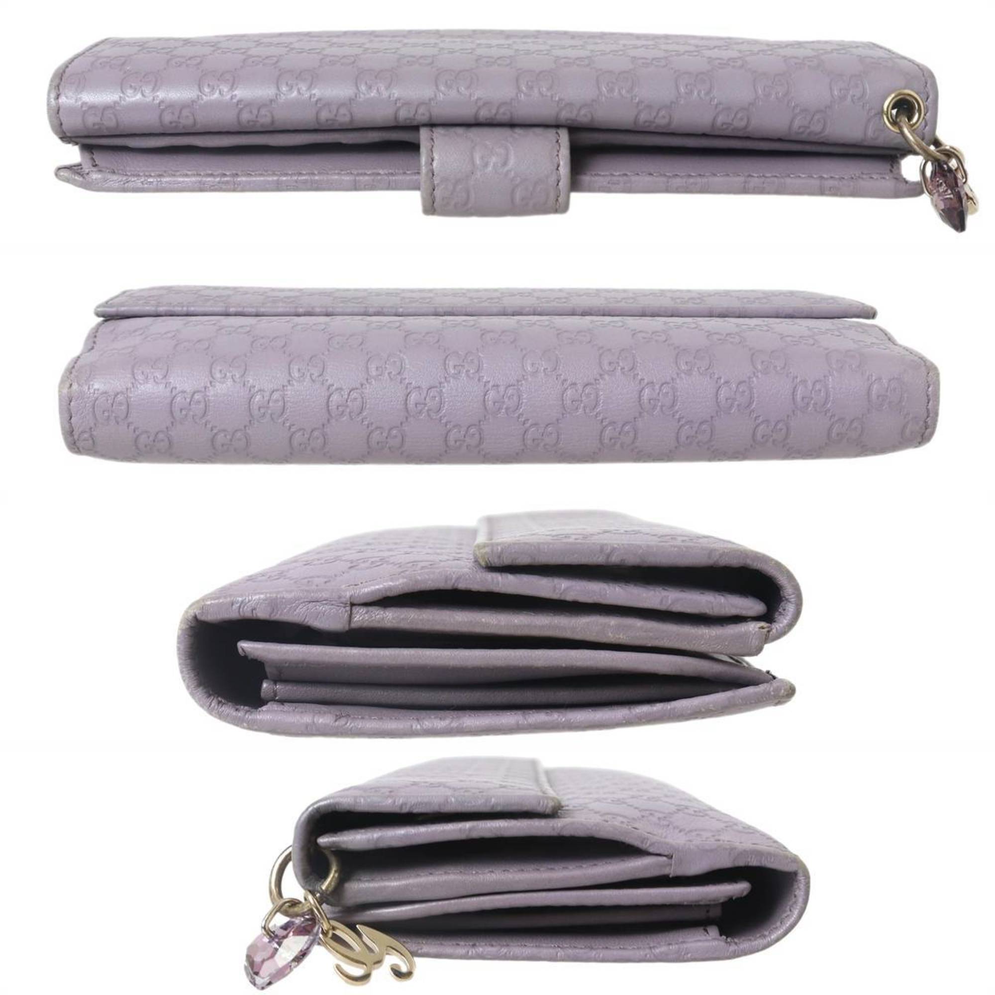 Gucci Purple Gray Long Wallet (Bi-Fold) (Pre-Owned)