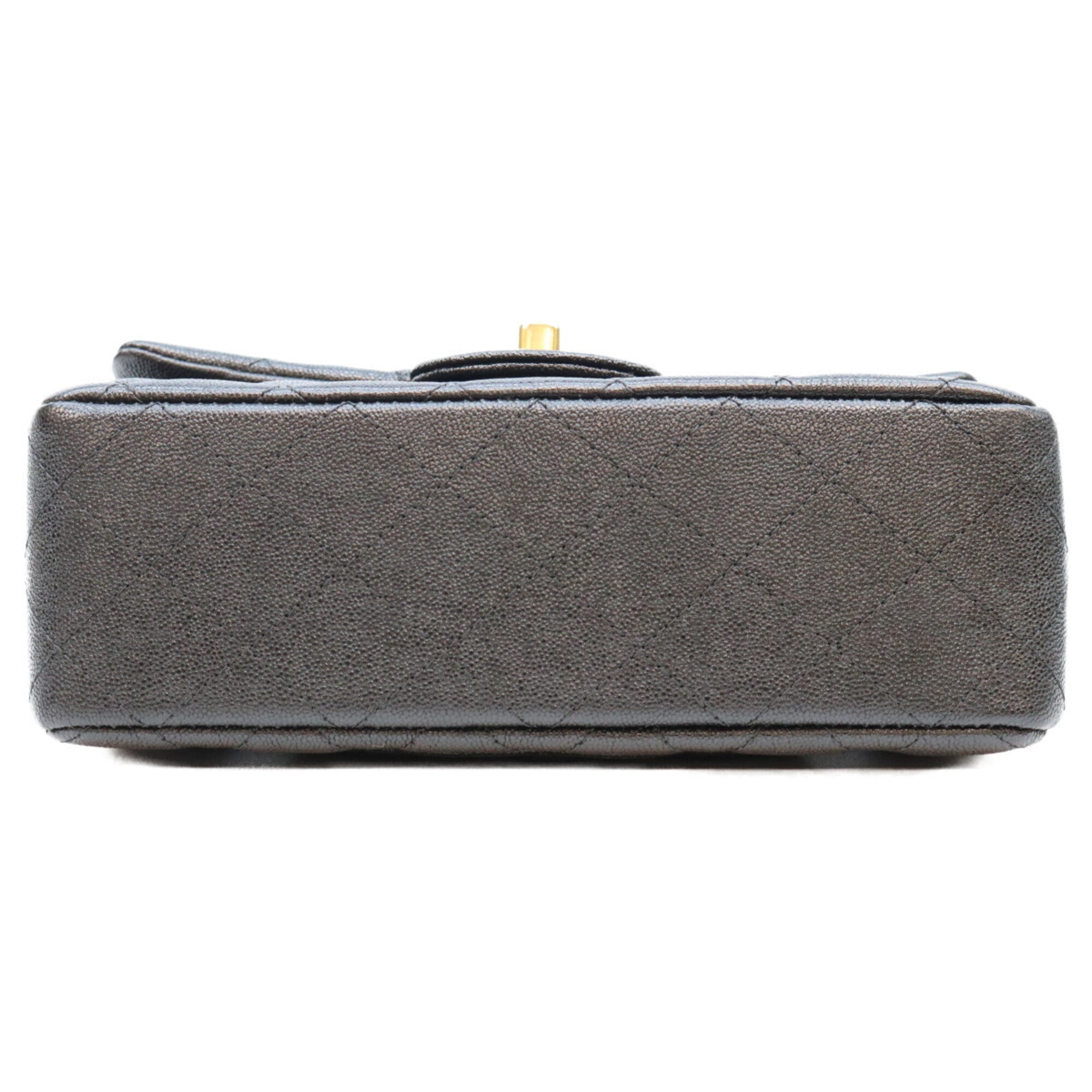 Chanel Black Grained Calfskin Shoulder Bag (Pre-Owned)