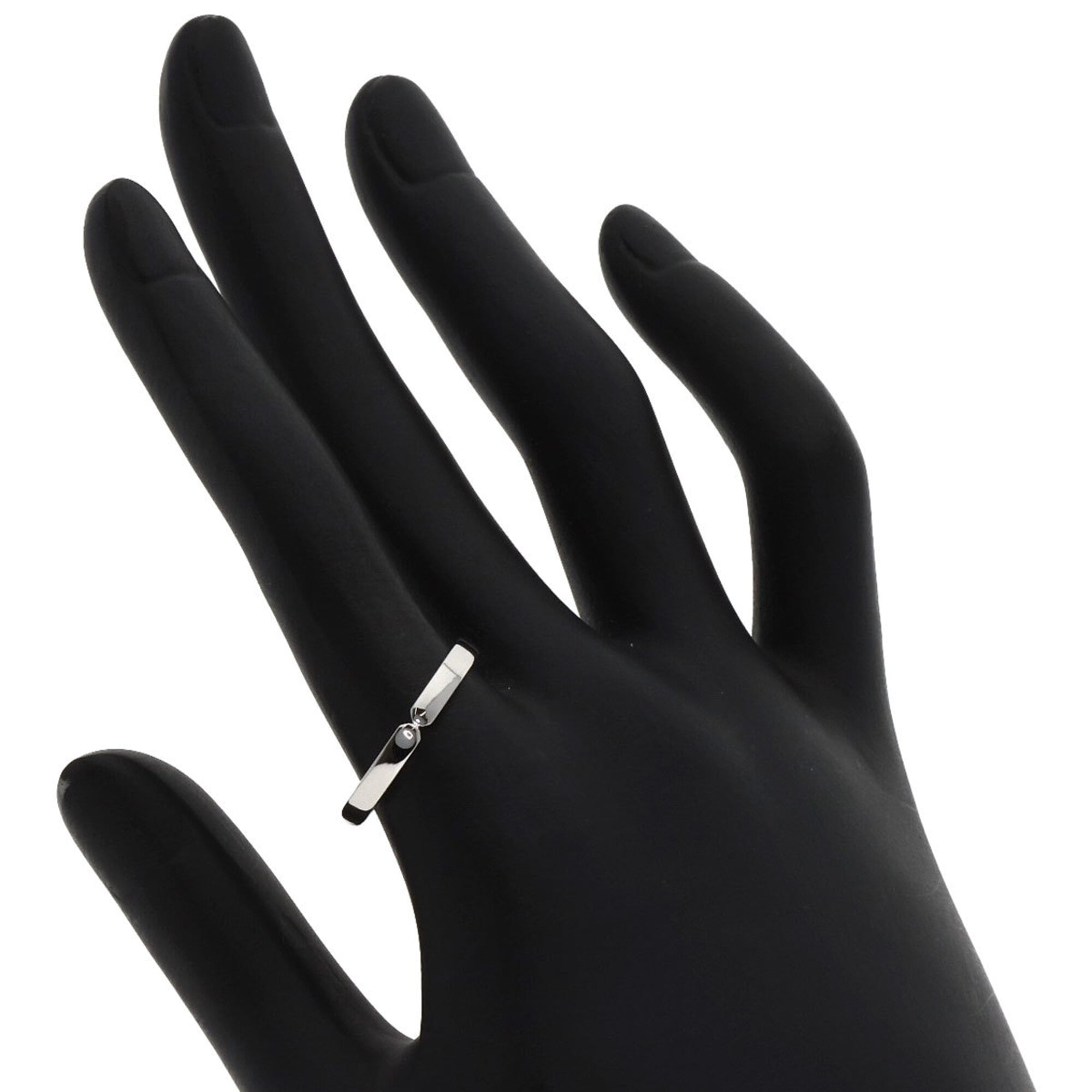 Hermes Platinum 950 Band Ring (Pre-Owned)