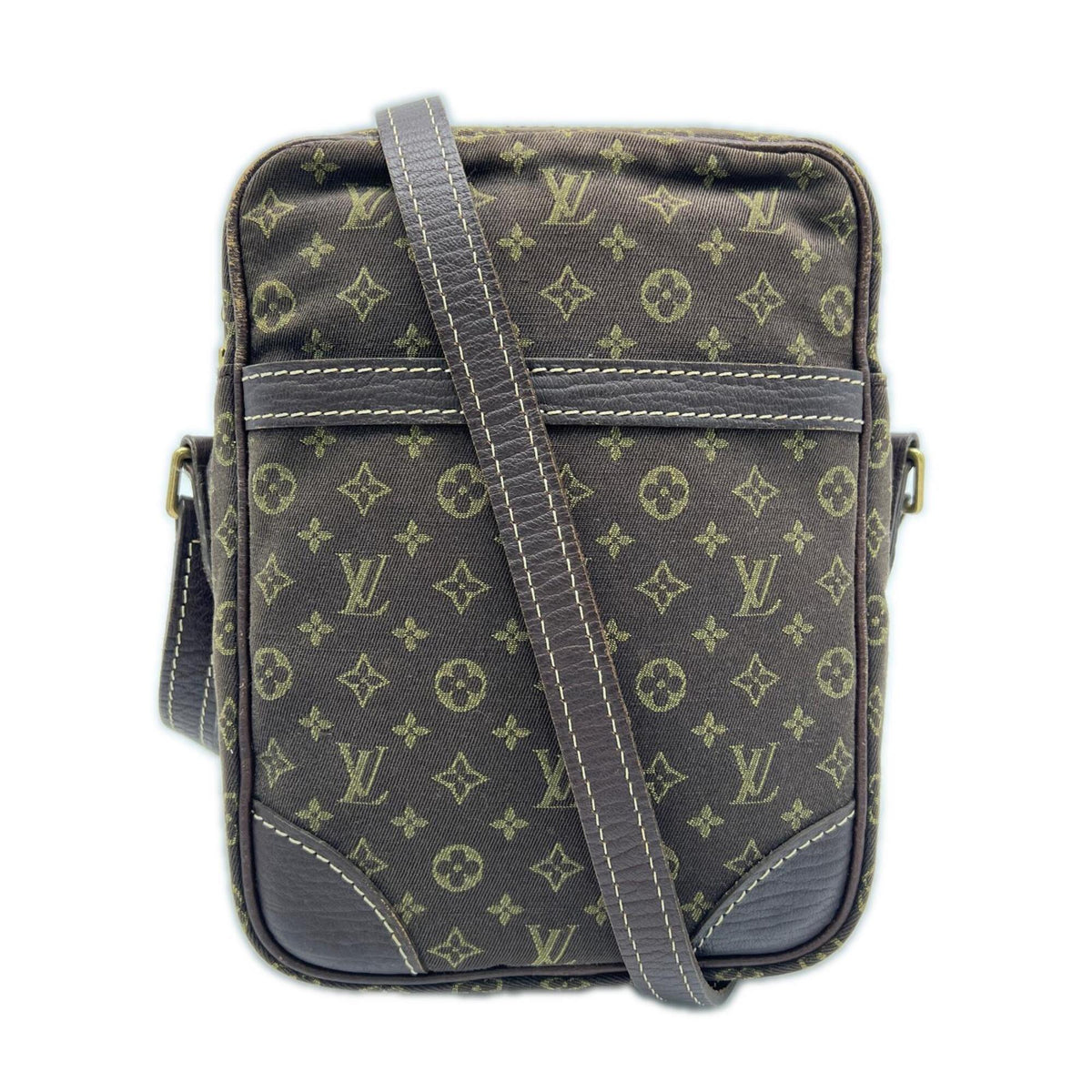 Louis Vuitton Monogram Brown Coated Canvas Leather Shoulder Bag (Pre-Owned)