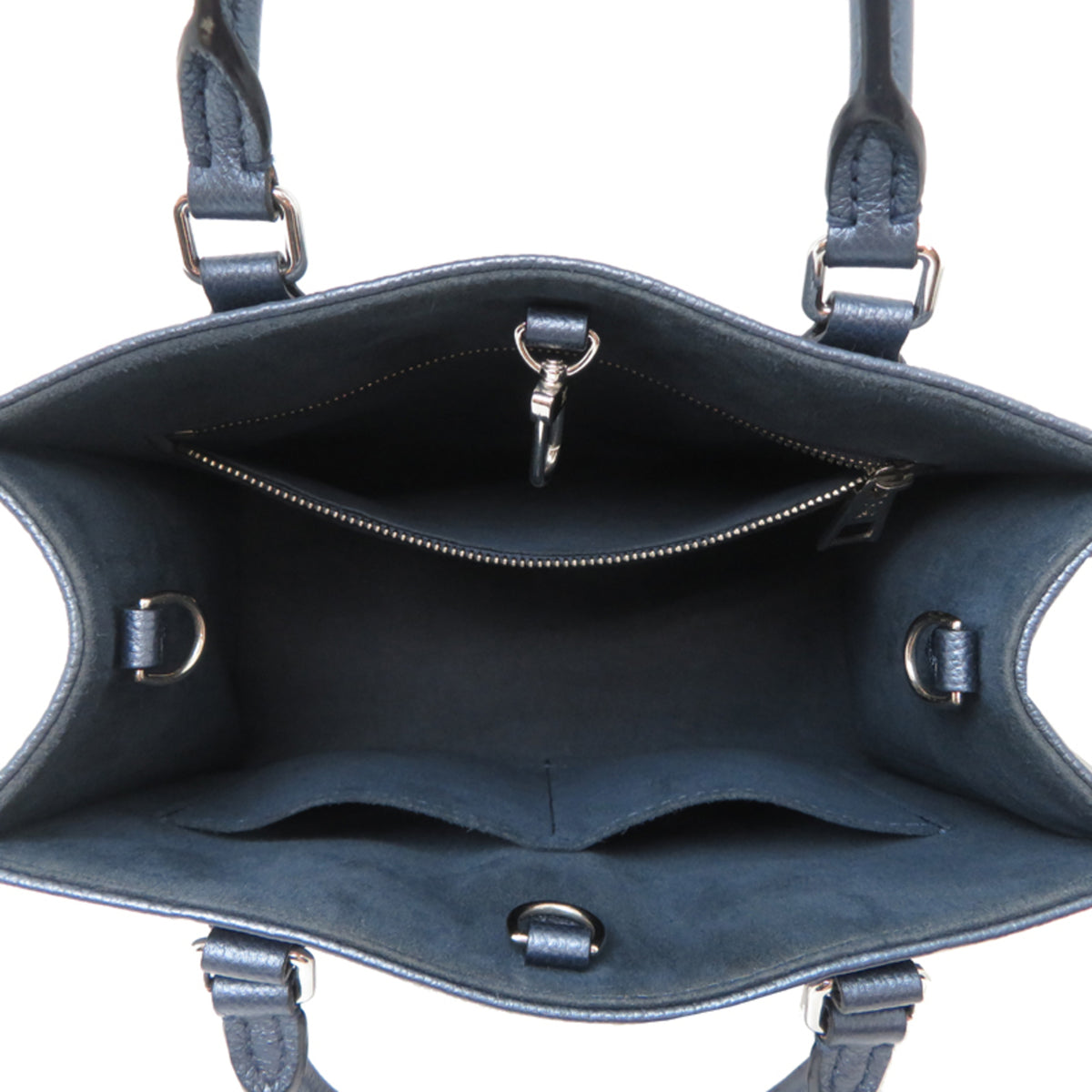 Louis Vuitton Metallic Blue Monogram Empreinte Handbag (Pre-Owned)