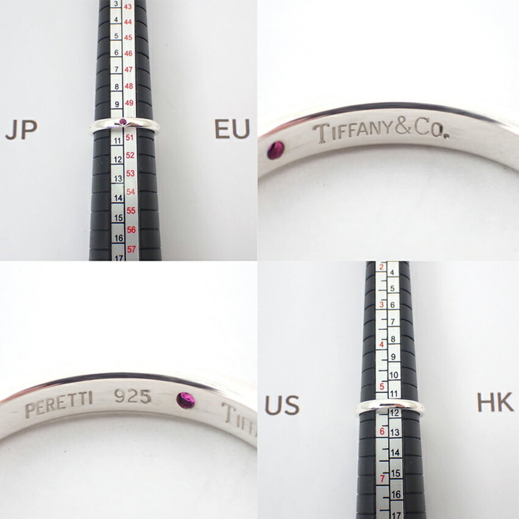 Tiffany Sterling Silver 925 Band Ring (Pre-Owned)