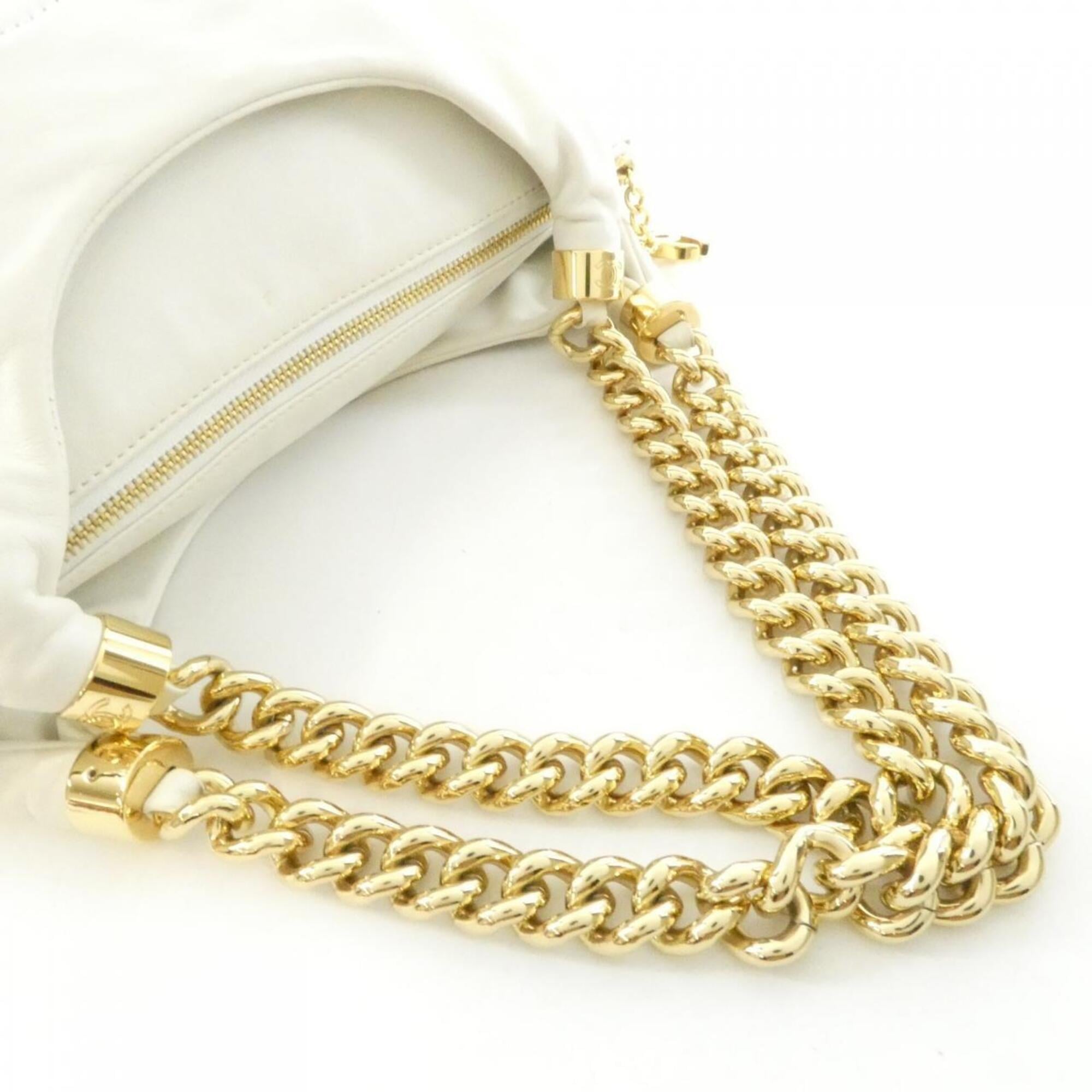 Chanel Ivory White Leather Shoulder Bag (Pre-Owned)