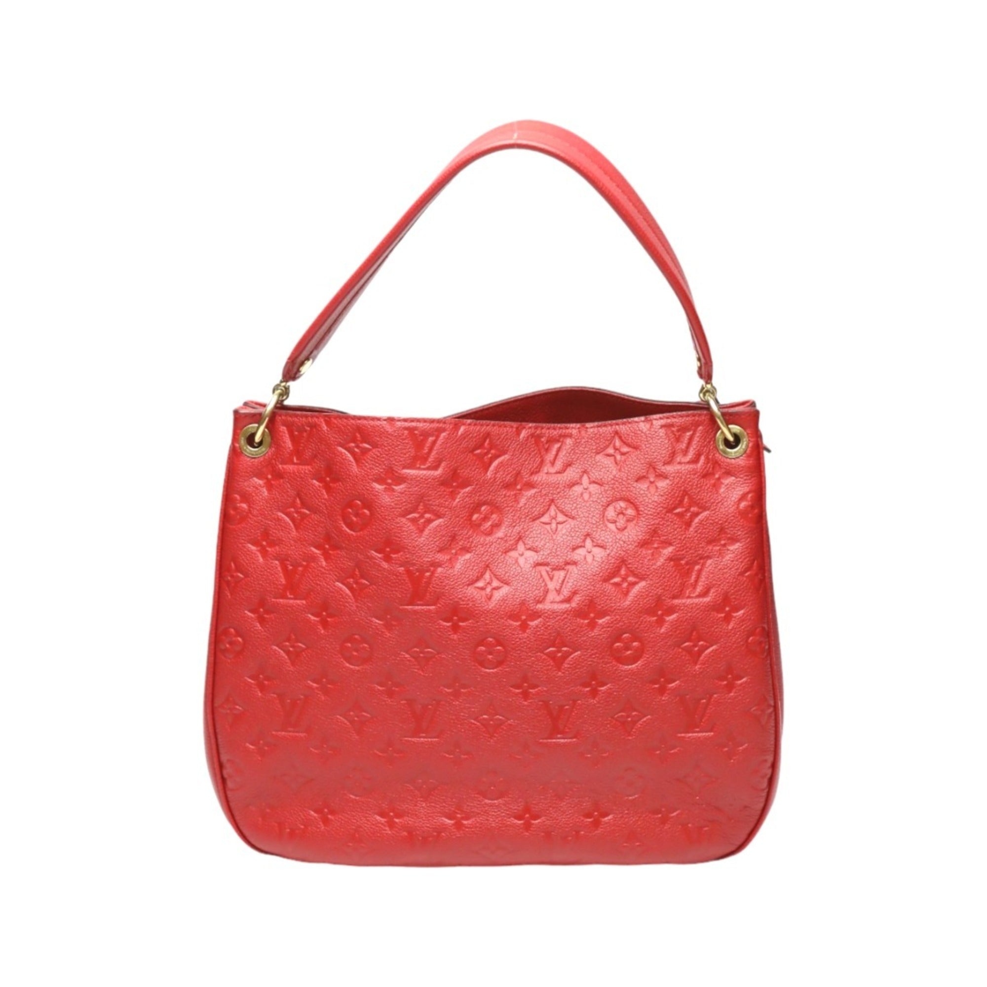 Louis Vuitton Red Color Monogram Empreinte Handbag (Pre-Owned)