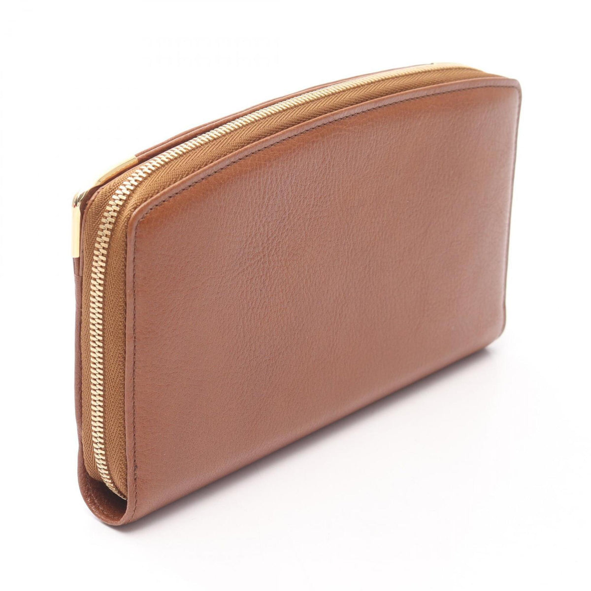 Cartier Brown Leather Long Wallet (Bi-Fold) (Pre-Owned)