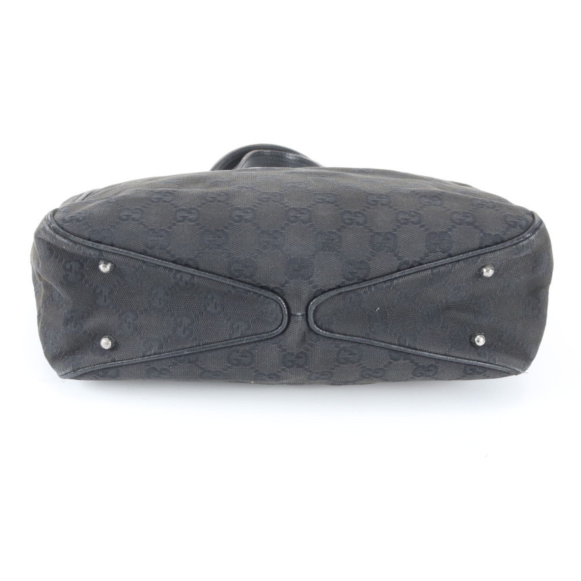 Gucci Black White Leather Canvas (Pre-Owned)