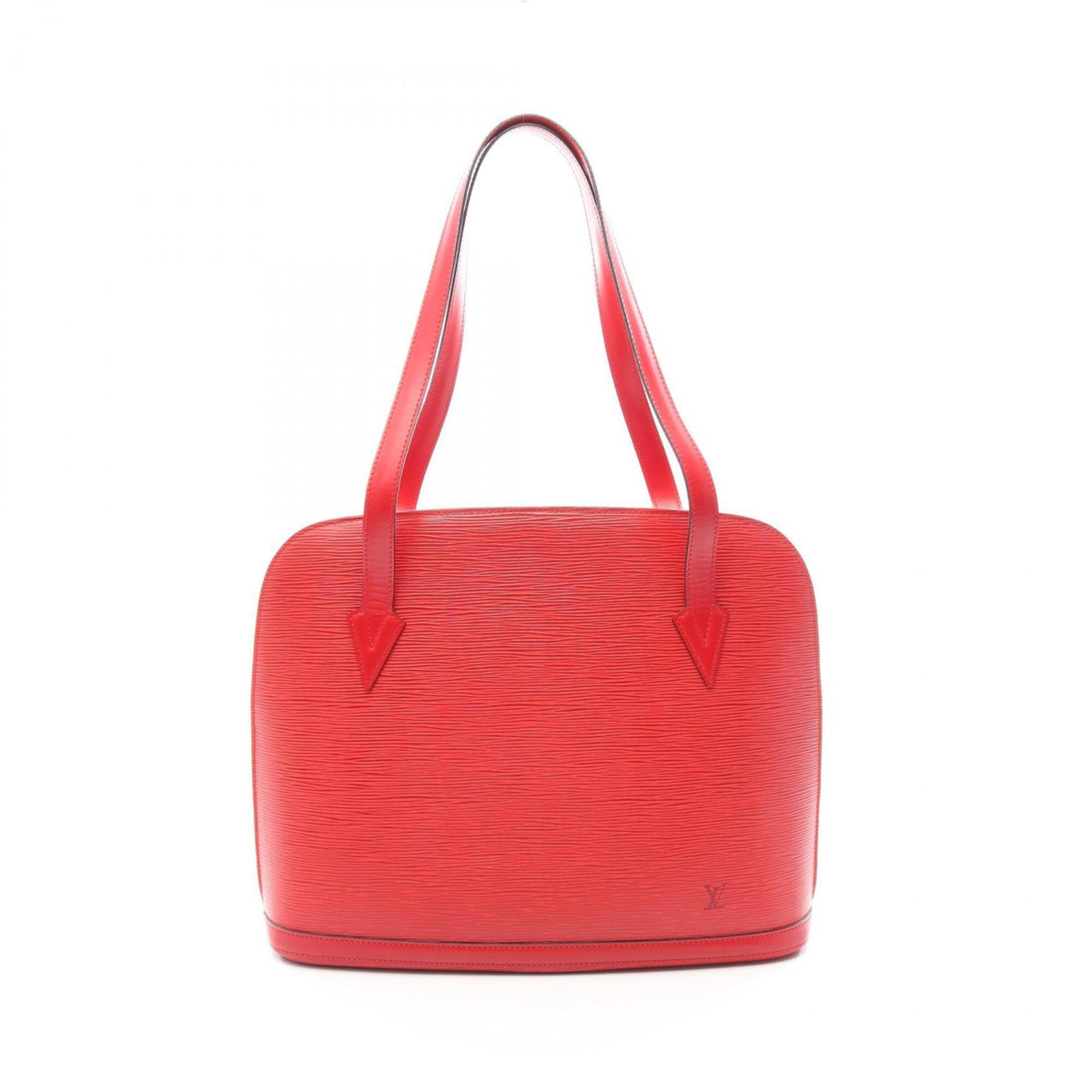 Louis Vuitton Castilian Red Red Color Epi Leather Handbag Shoulder Bag (Pre-Owned)