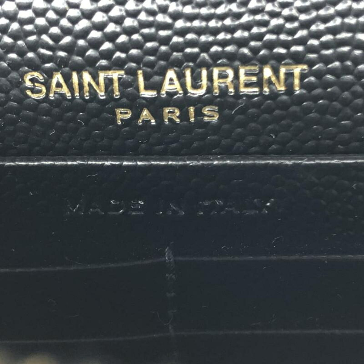 Yves Saint Laurent Black Chain/Shoulder Wallet (Pre-Owned)