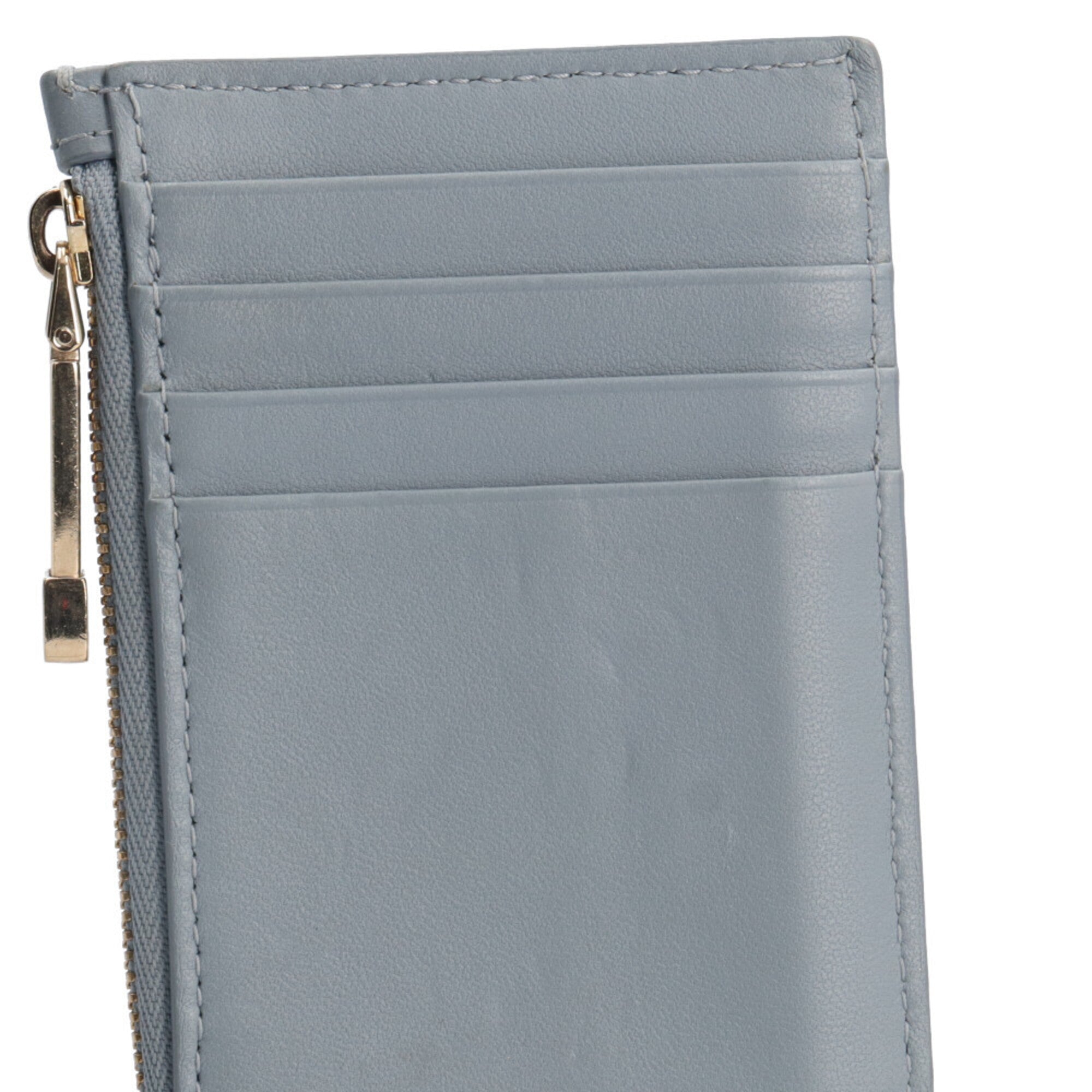 Christian Dior Blue Leather Coin Purse/Coin Case (Pre-Owned)