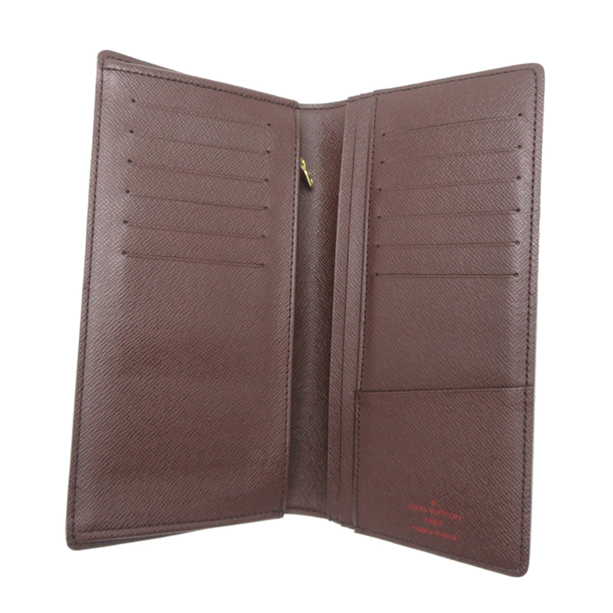 Louis Vuitton Brown Damier Canvas Long Wallet (Bi-Fold) (Pre-Owned)
