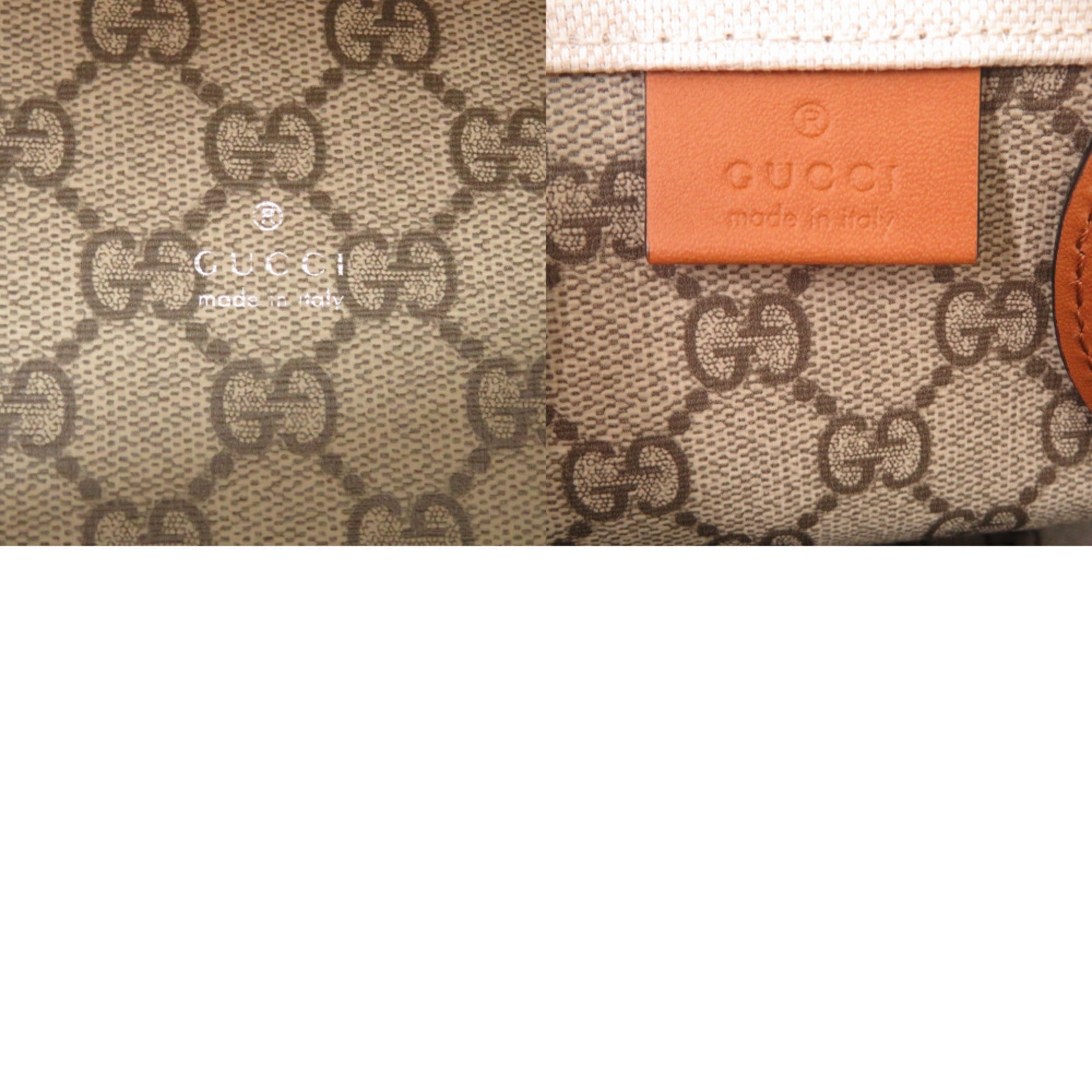 Gucci Beige Canvas Leather Handbag (Pre-Owned)