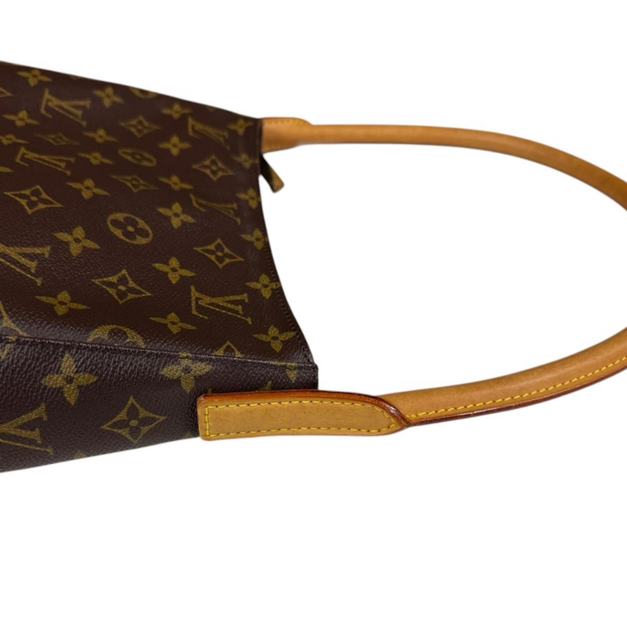 Louis Vuitton Brown Monogram Canvas Handbag (Pre-Owned)