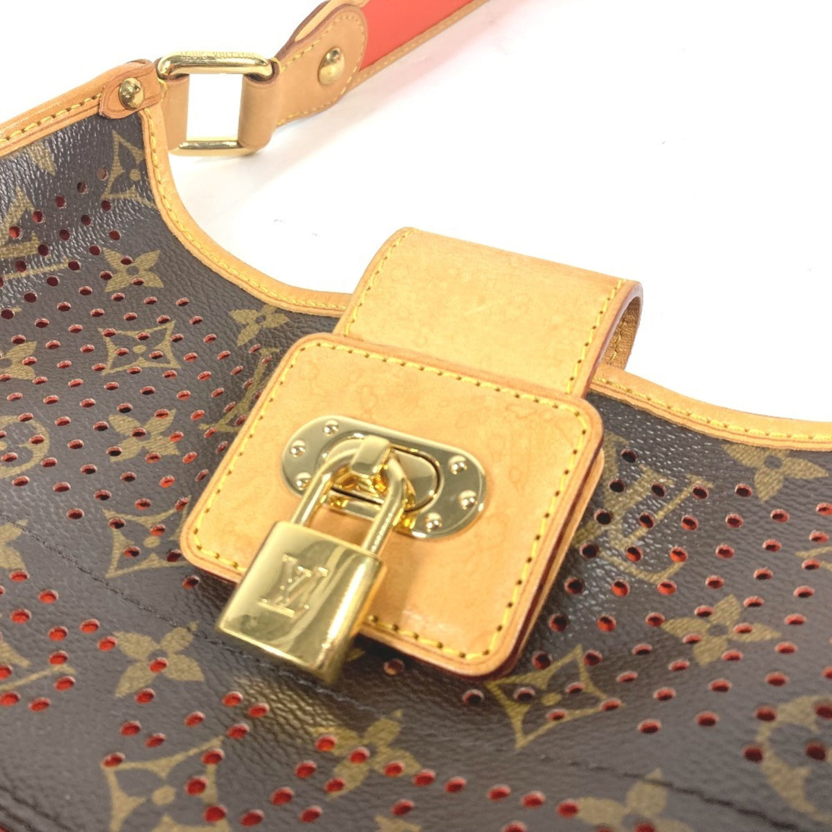 Louis Vuitton Brown Orange Monogram Shoulder Bag (Pre-Owned)