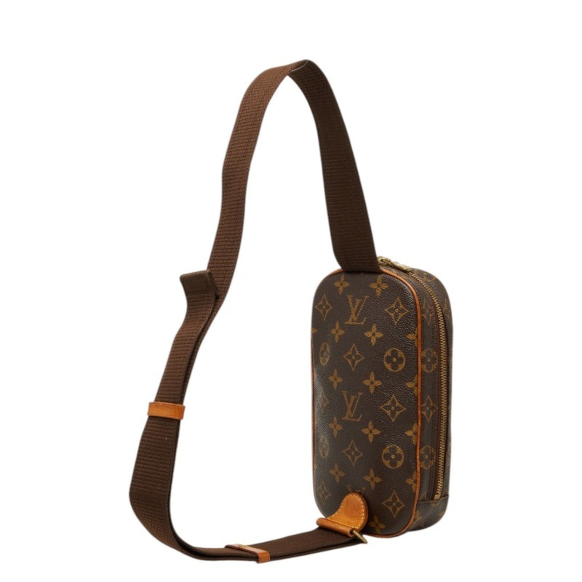Louis Vuitton Brown Pvc Leather Fanny Pack Sling Bag (Pre-Owned)