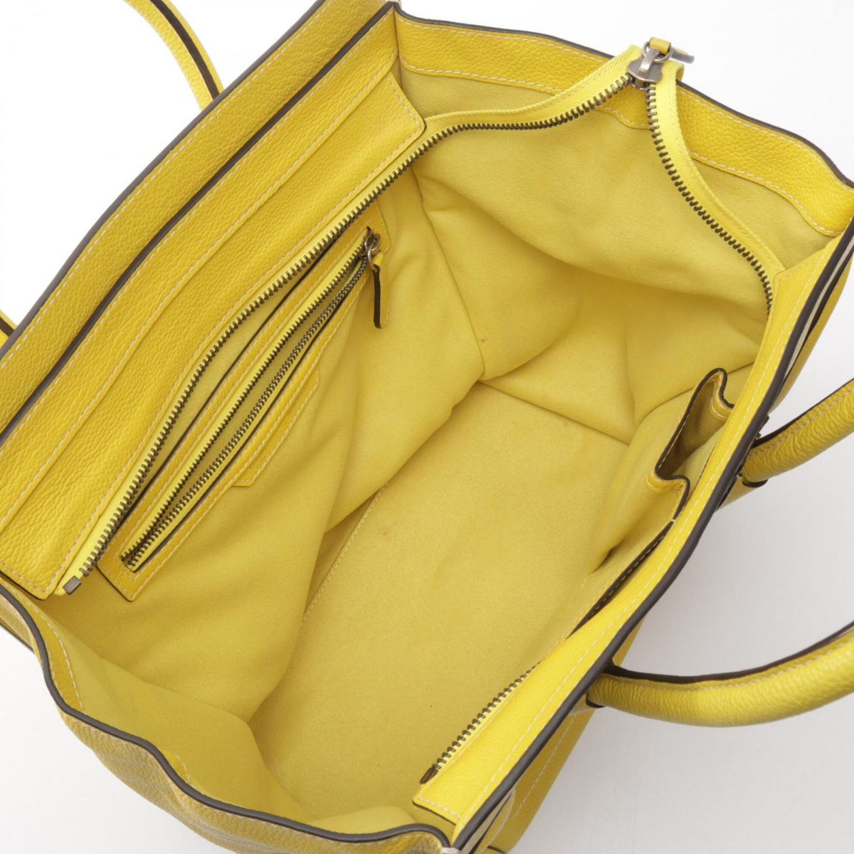 Celine Yellow Leather Handbag (Pre-Owned)
