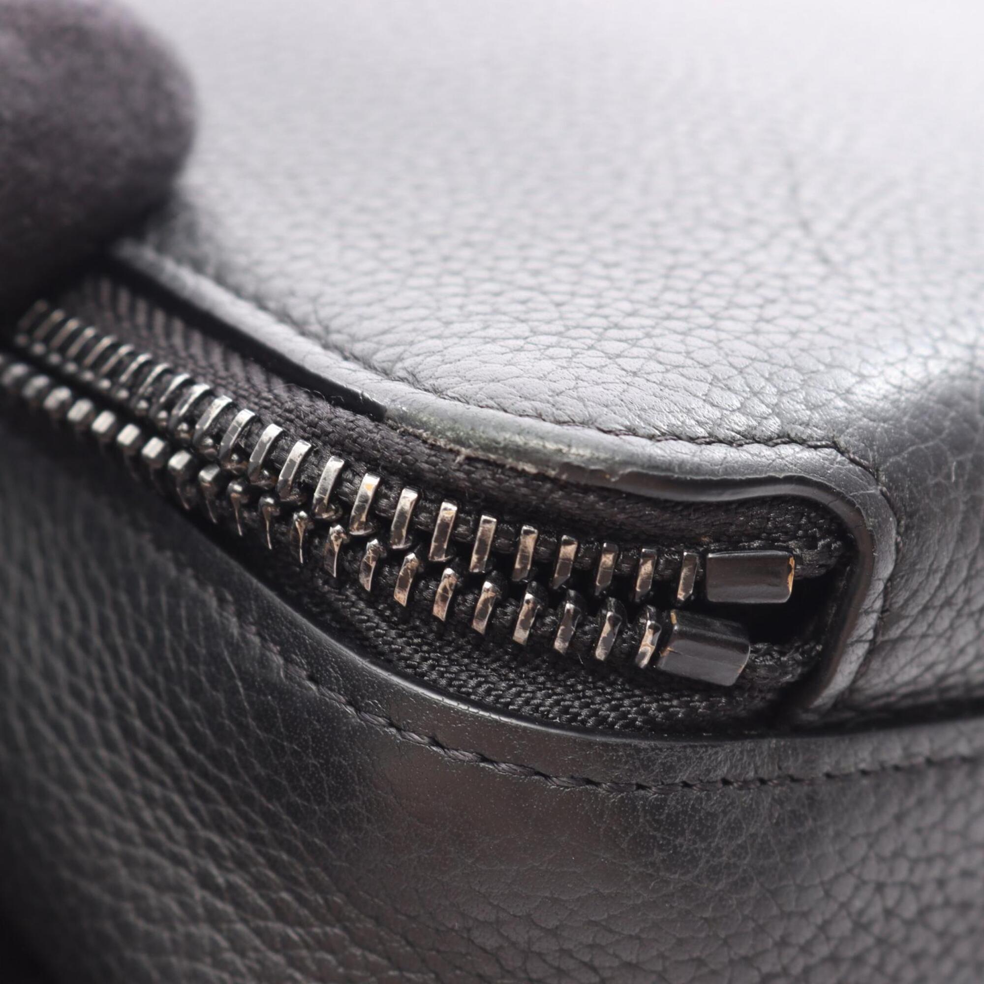Louis Vuitton Black Noir Leather Handbag Shoulder Bag (Pre-Owned)